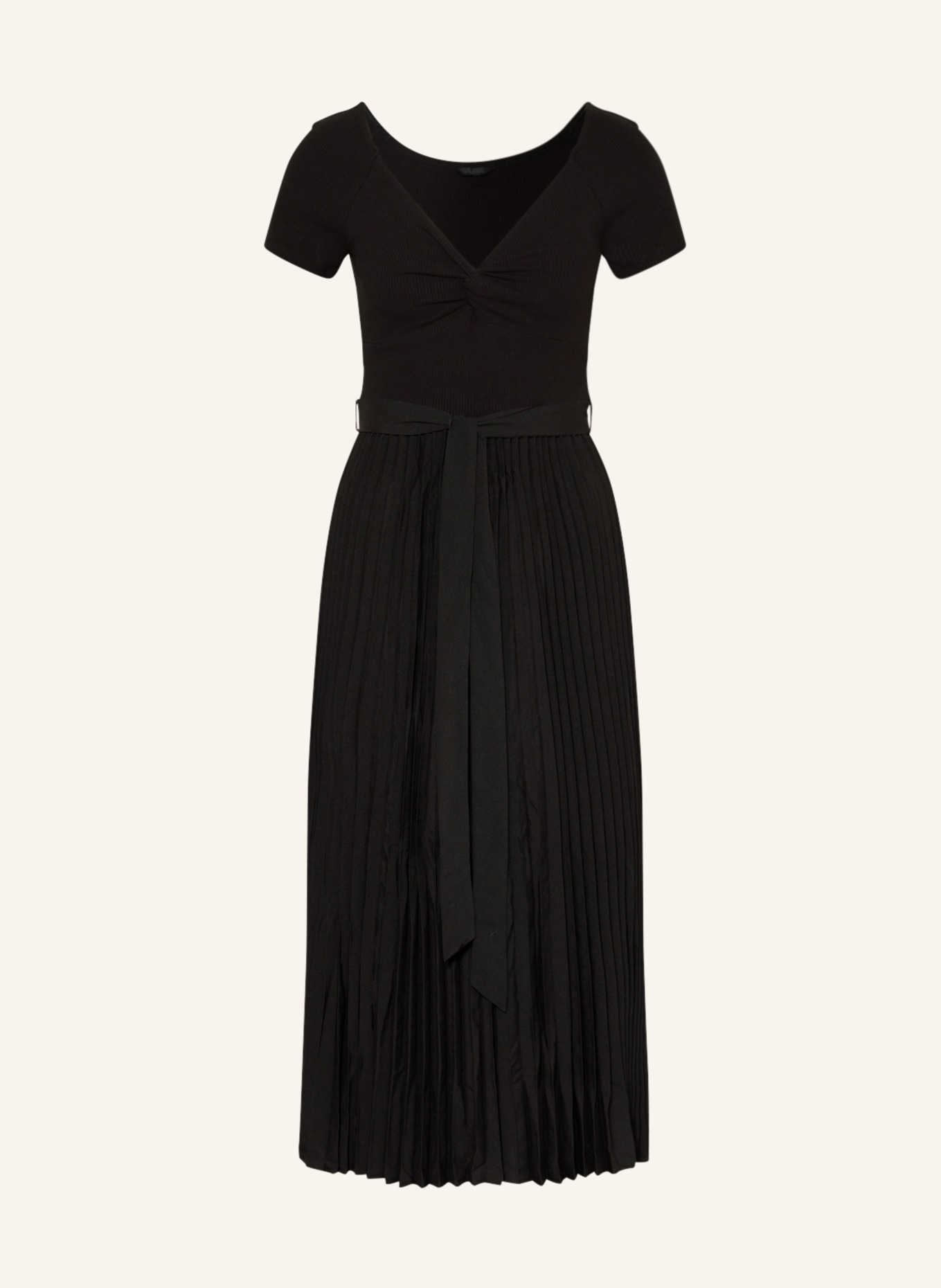 GUESS Kleid ERYNN im Materialmix, Farbe: SCHWARZ (Bild 1)