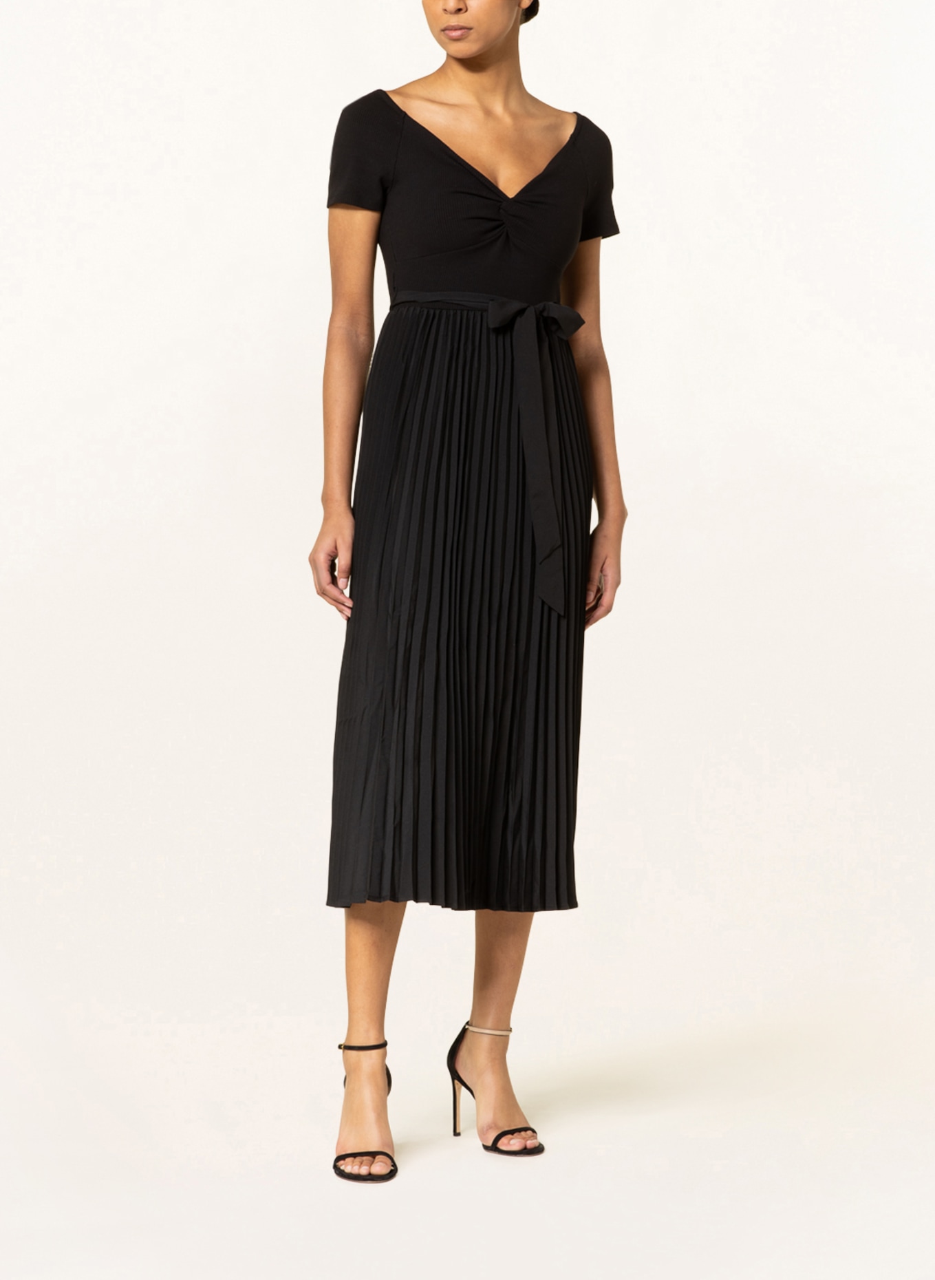 GUESS Dress ERYNN in mixed materials, Color: BLACK (Image 2)