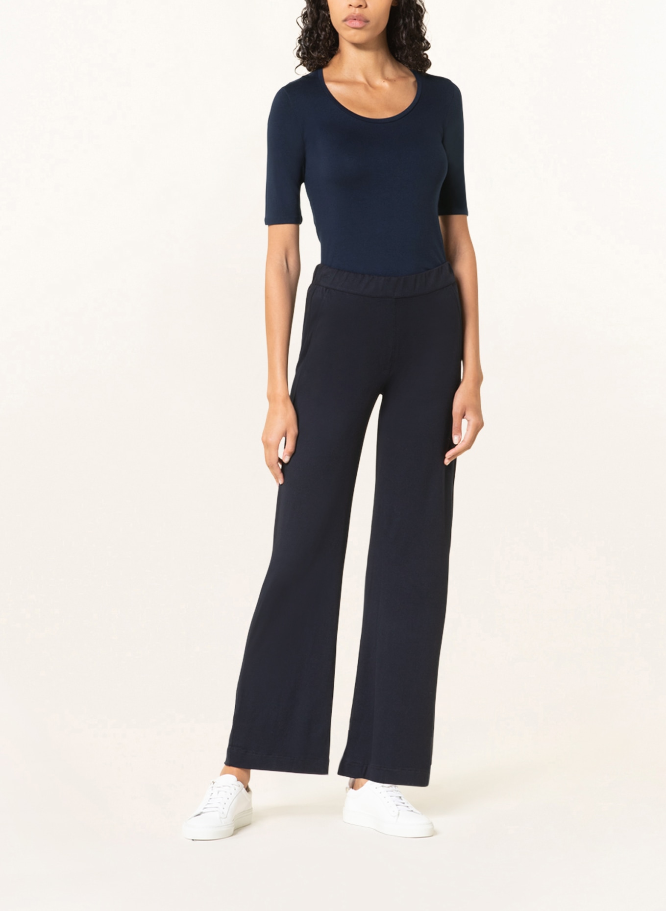 MAJESTIC FILATURES Tričko: TMAVĚ MODRÁ