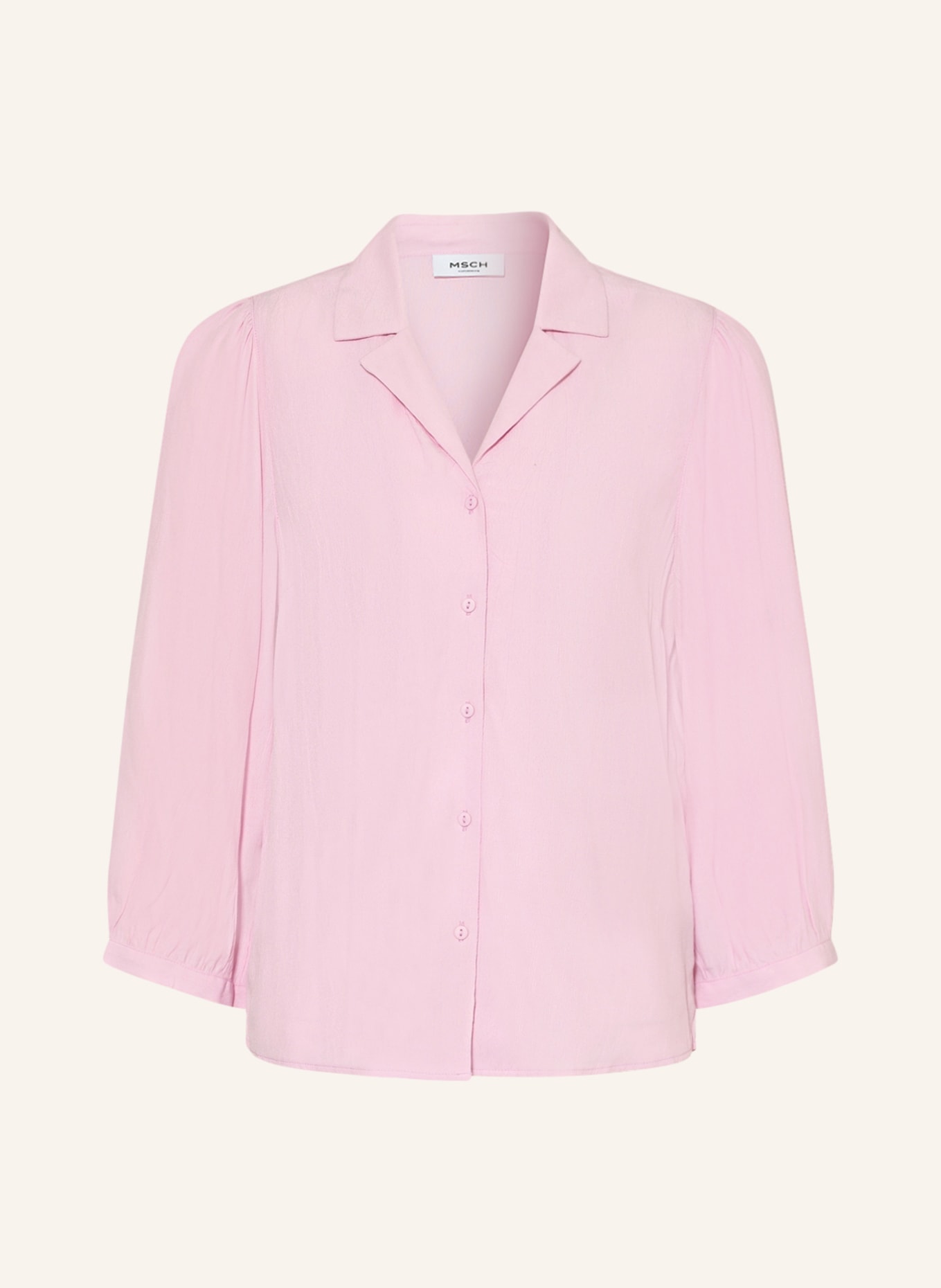 MSCH COPENHAGEN Blouse GALLIENA with 3/4 sleeves, Color: PINK (Image 1)