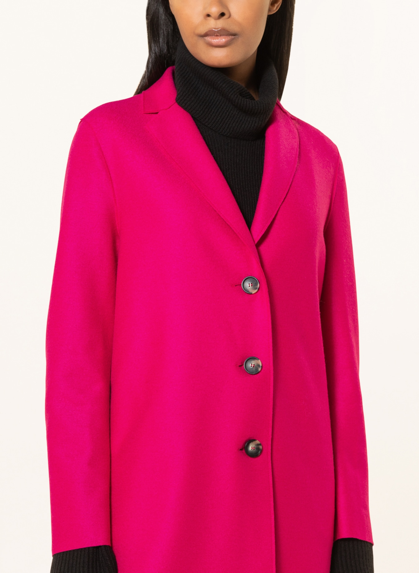 Bright pink wool coat clearance