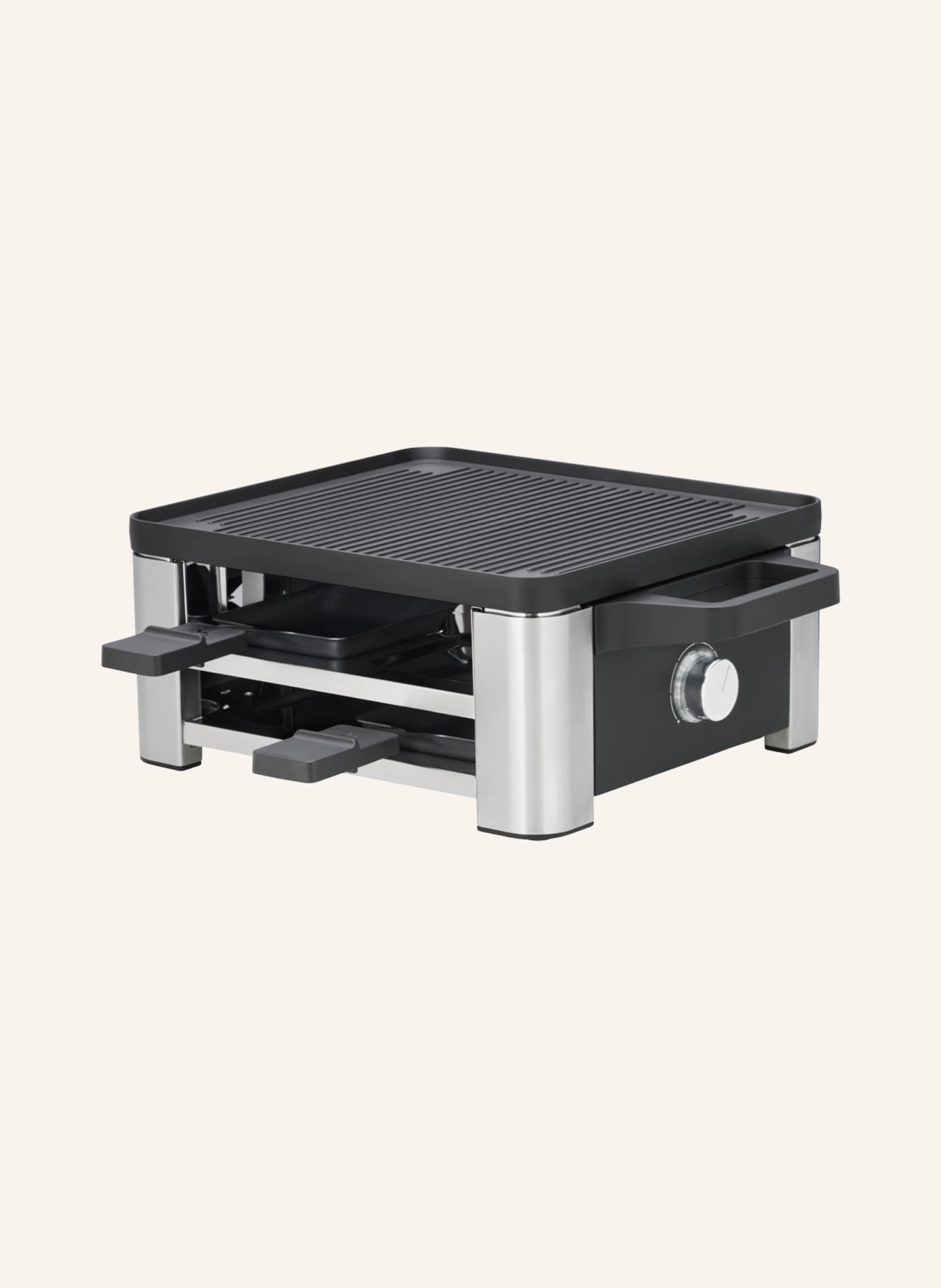 WMF Sada na raclette LONO: STŘÍBRNÁ / TMAVĚ ŠEDÁ / ČERNÁ