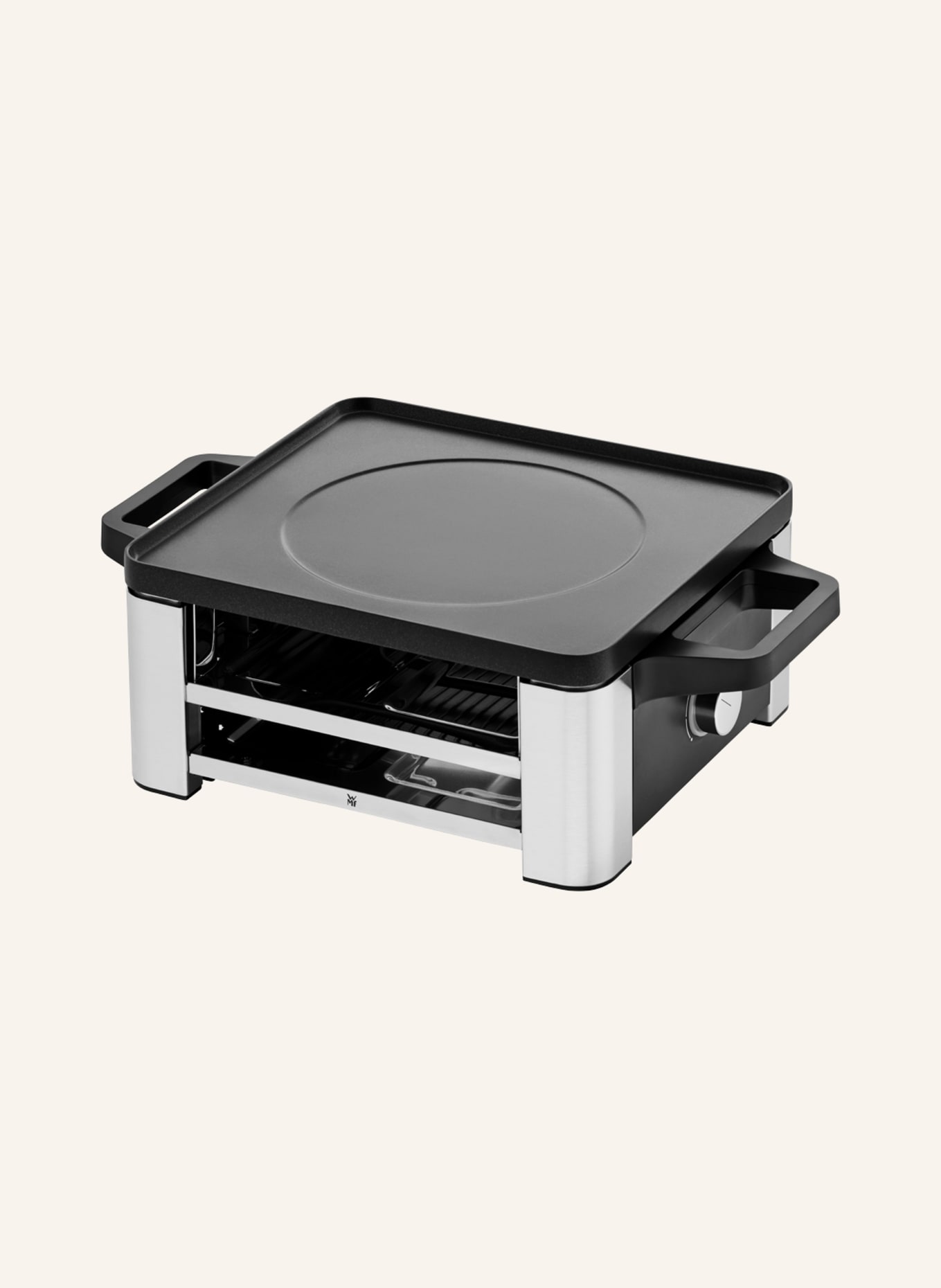 WMF Sada na raclette LONO: STŘÍBRNÁ / TMAVĚ ŠEDÁ / ČERNÁ