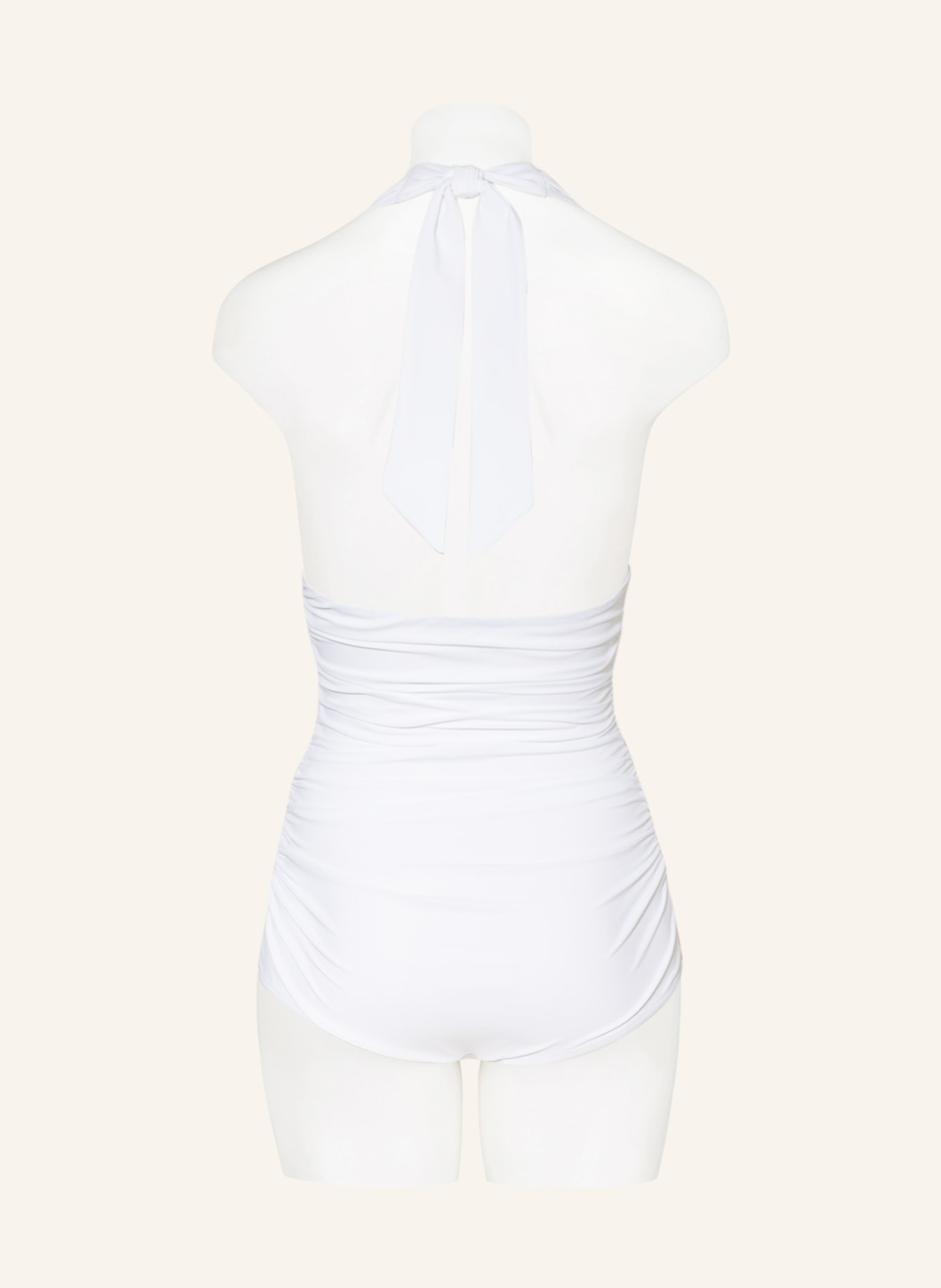 DOLCE & GABBANA Halter neck swimsuit, Color: WHITE (Image 3)