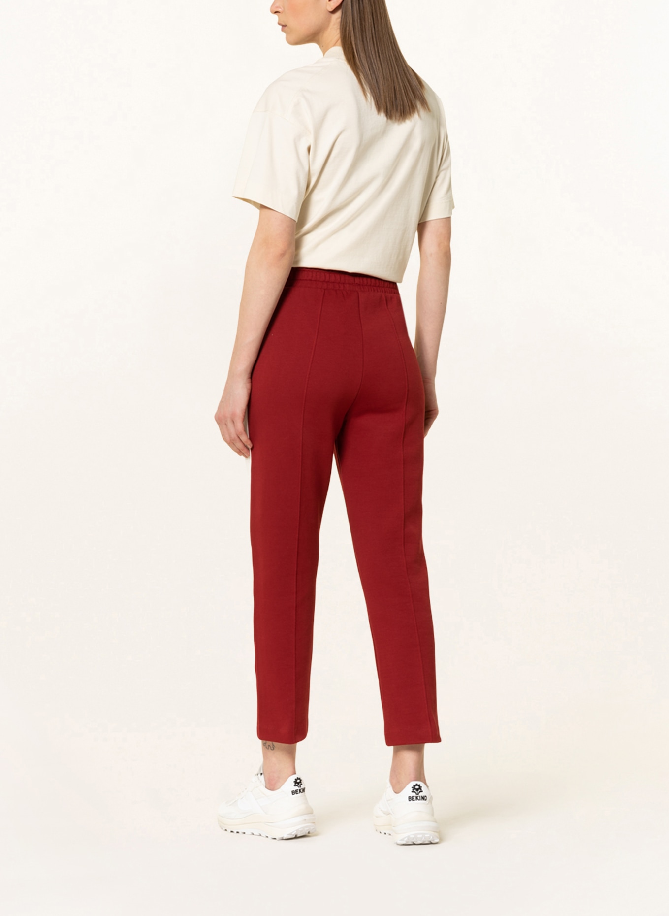 PUMA 7/8 sweatpants T7, Color: DARK RED/ CREAM (Image 3)