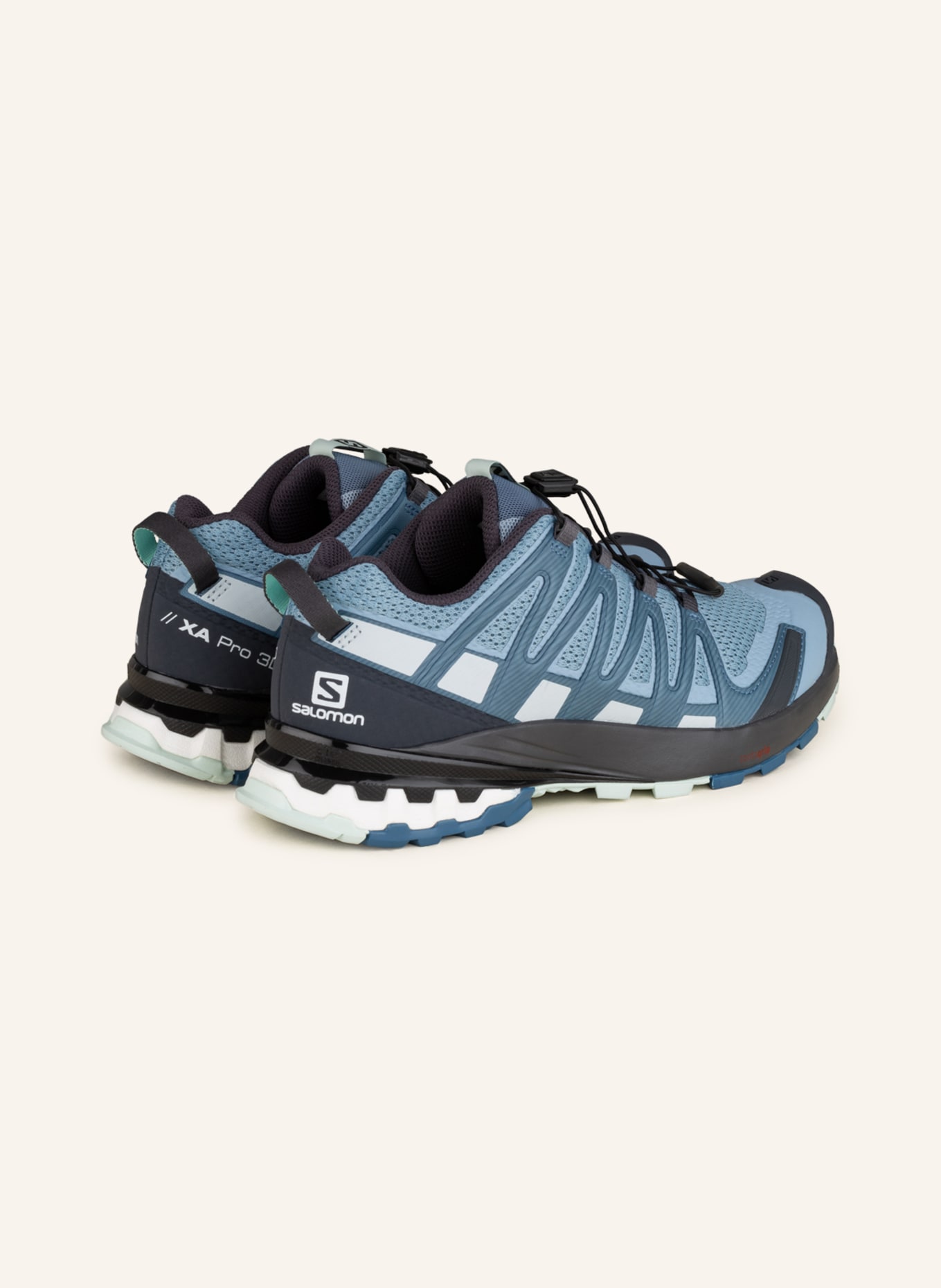 SALOMON Running shoes XA PRO 3D V8, Color: LIGHT BLUE/ BLUE (Image 2)