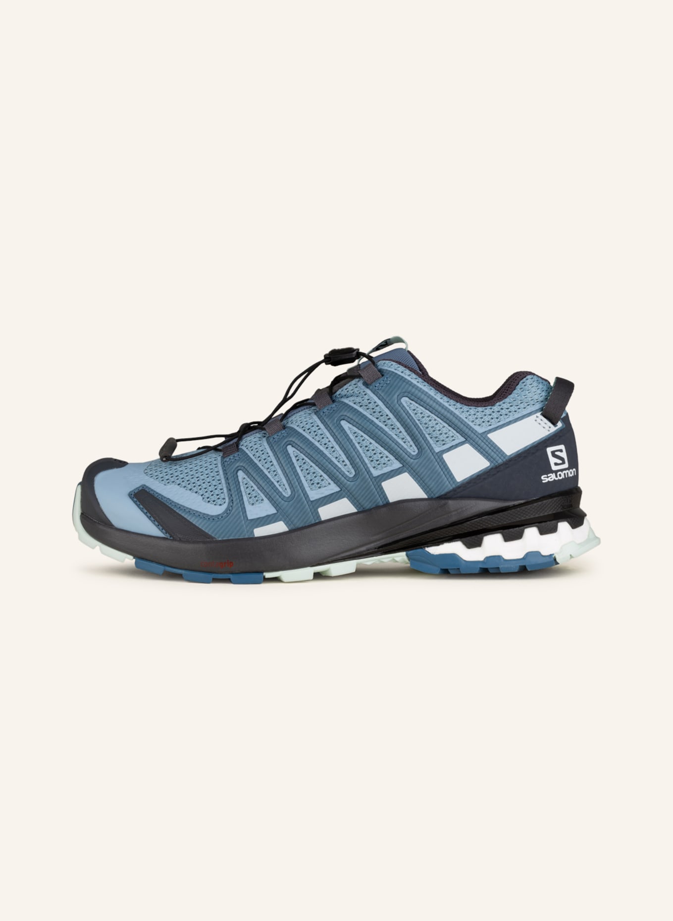 SALOMON Running shoes XA PRO 3D V8, Color: LIGHT BLUE/ BLUE (Image 4)