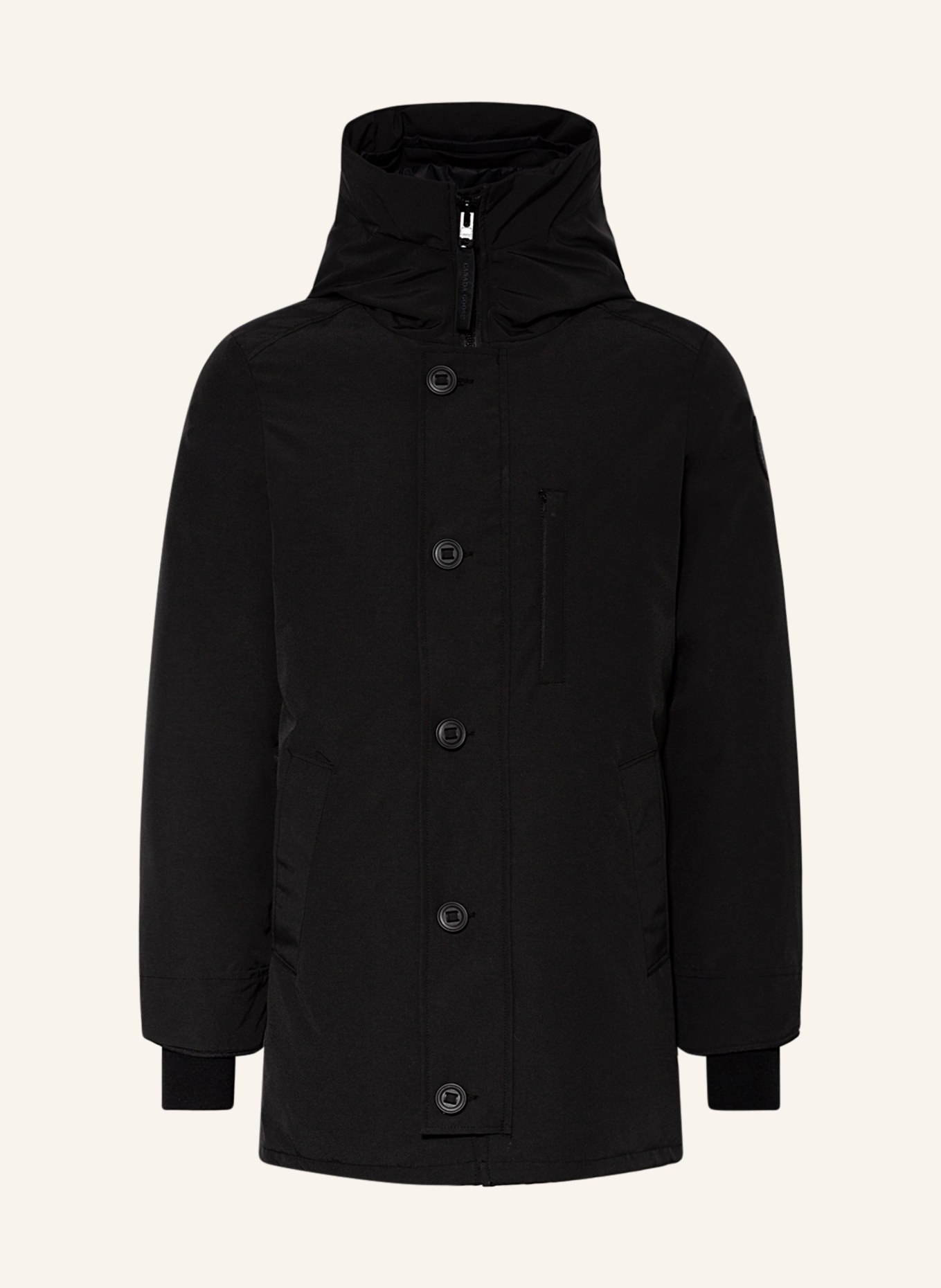 CANADA GOOSE Down parka CHATEAU with detachable hood, Color: BLACK (Image 1)