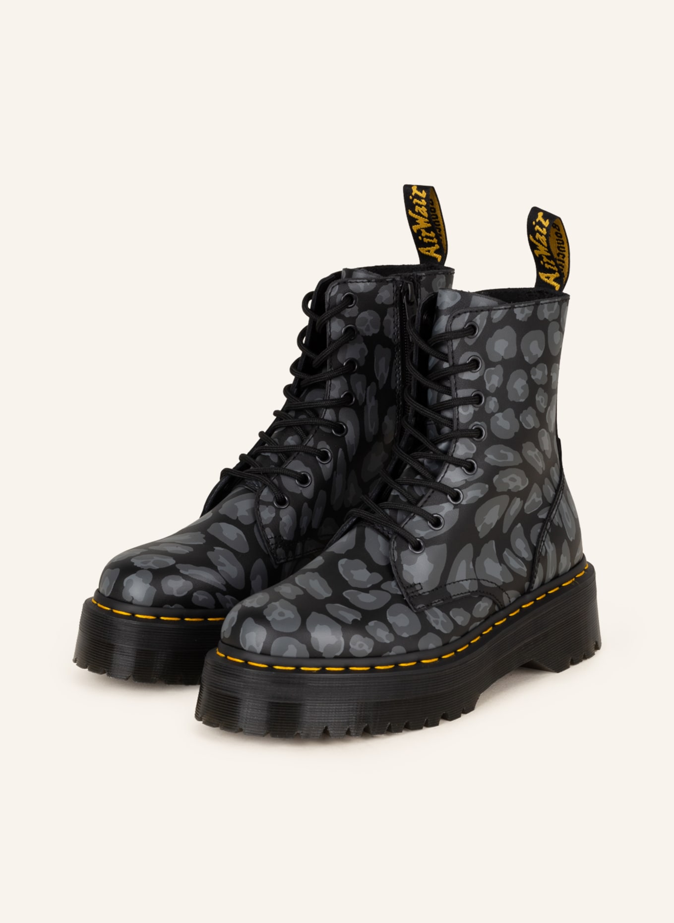 Dr. Martens Lace-up boots JADON, Color: BLACK/ GRAY (Image 1)