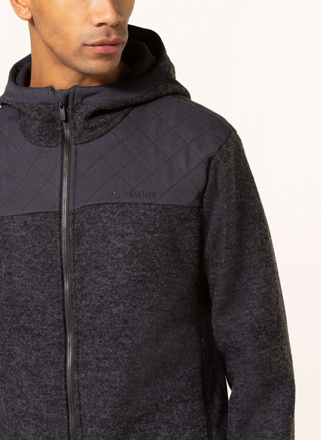 VAUDE Outdoor jacket TINSHAN with merino wool, Color: DARK GRAY (Image 5)