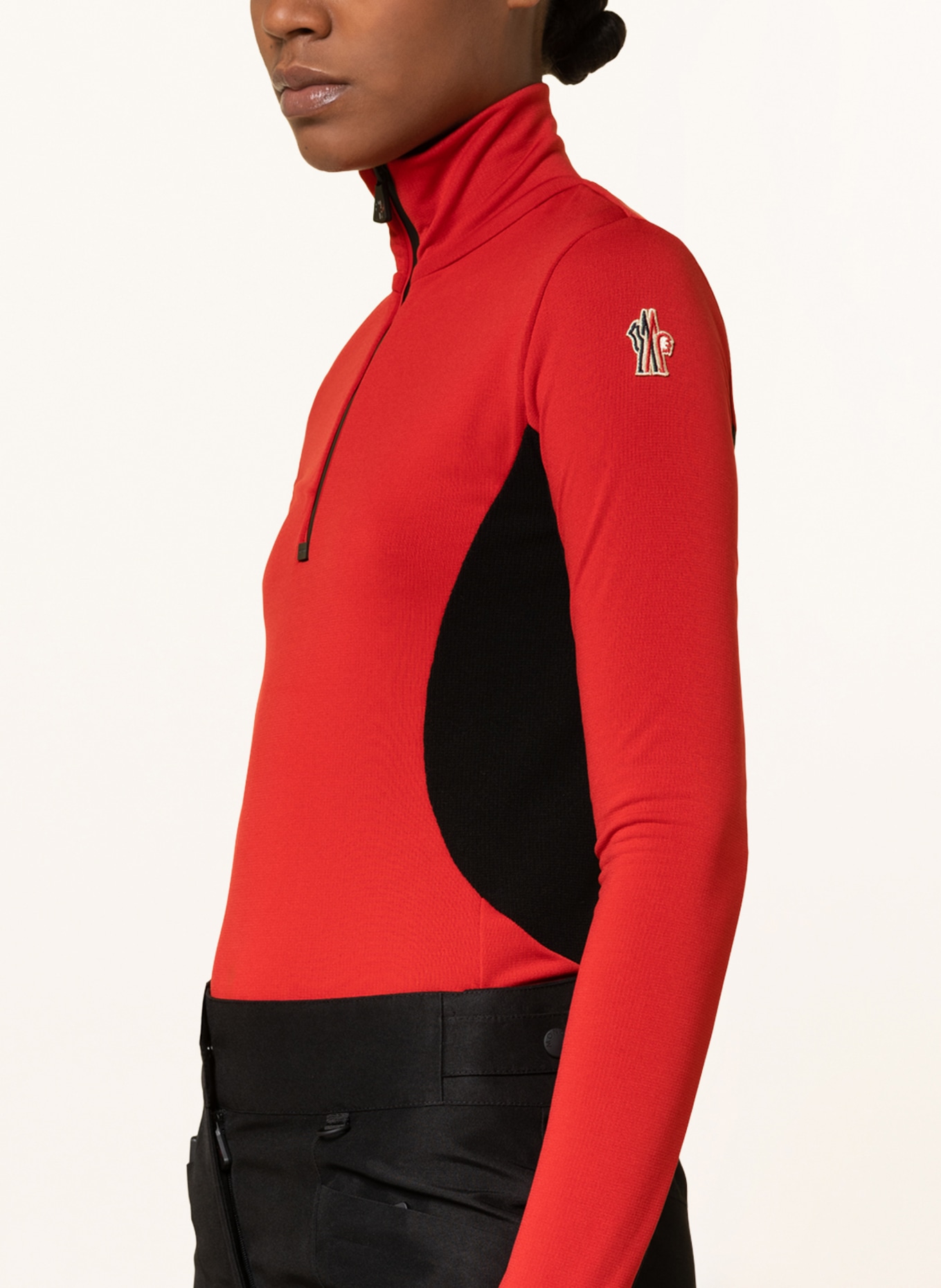 MONCLER GRENOBLE Undershirt, Color: RED/ BLACK (Image 4)