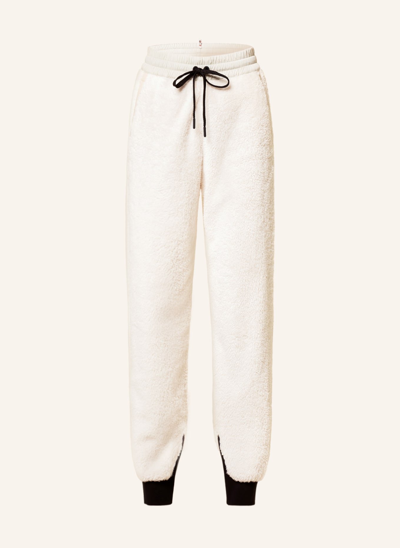 MONCLER GRENOBLE Faux fur pants , Color: ECRU (Image 1)