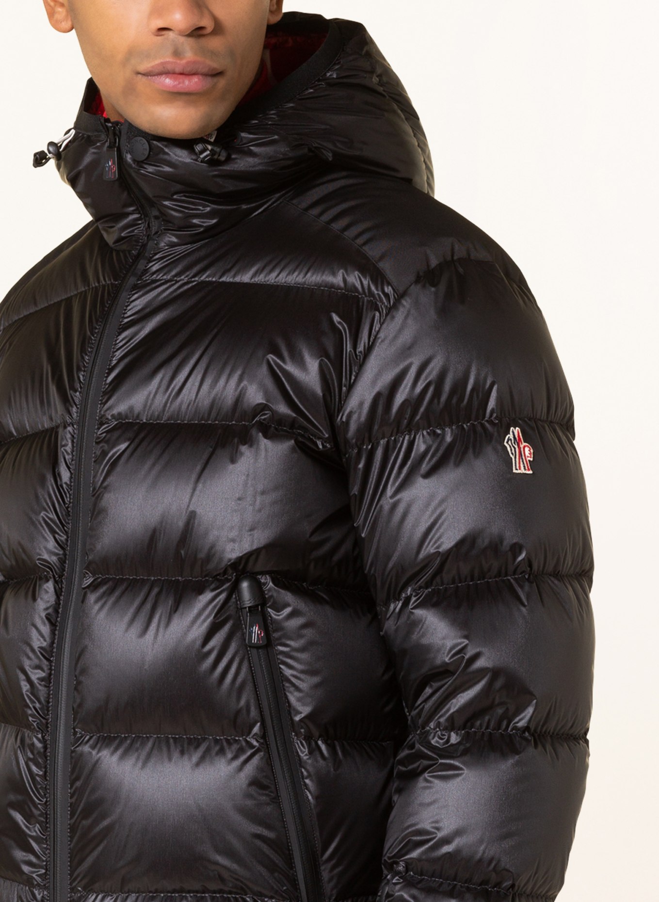 MONCLER GRENOBLE Down ski jacket HINTERTUX in black