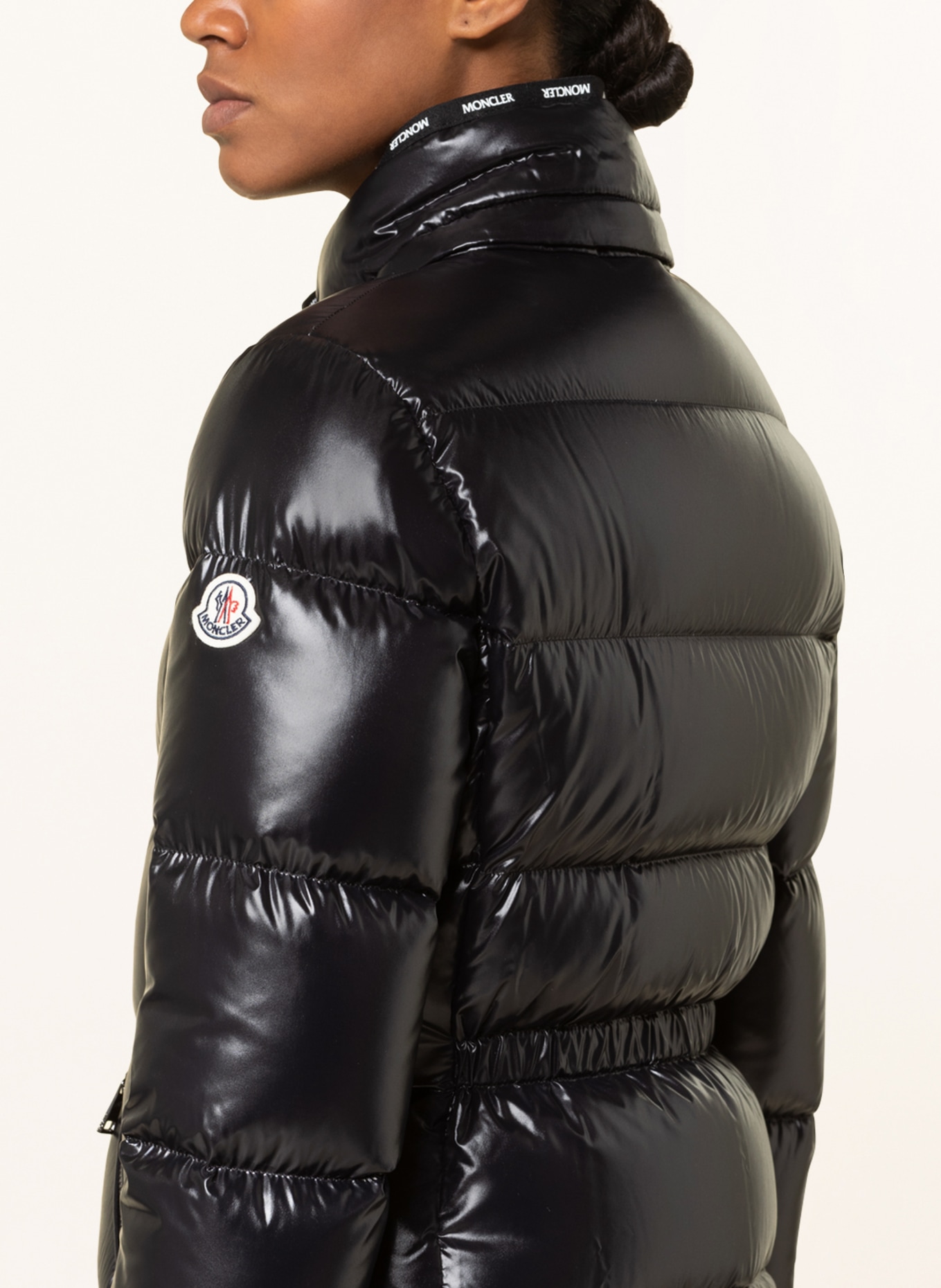 MONCLER Down jacket FLUMET with detachable hood, Color: ECRU/ BLACK (Image 6)