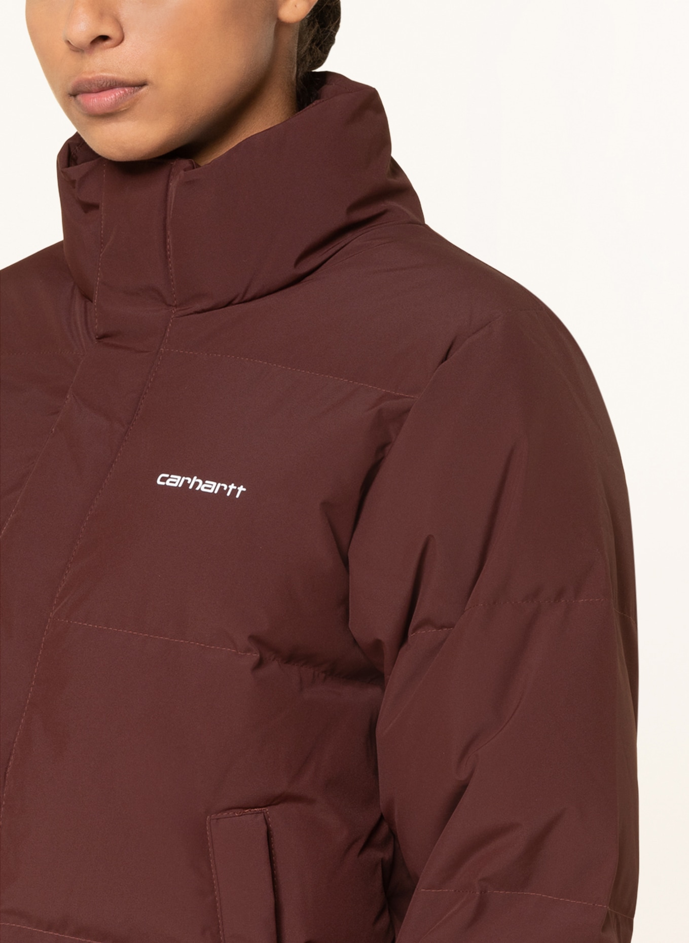 carhartt WIP Down jacket YANIE, Color: BROWN (Image 4)