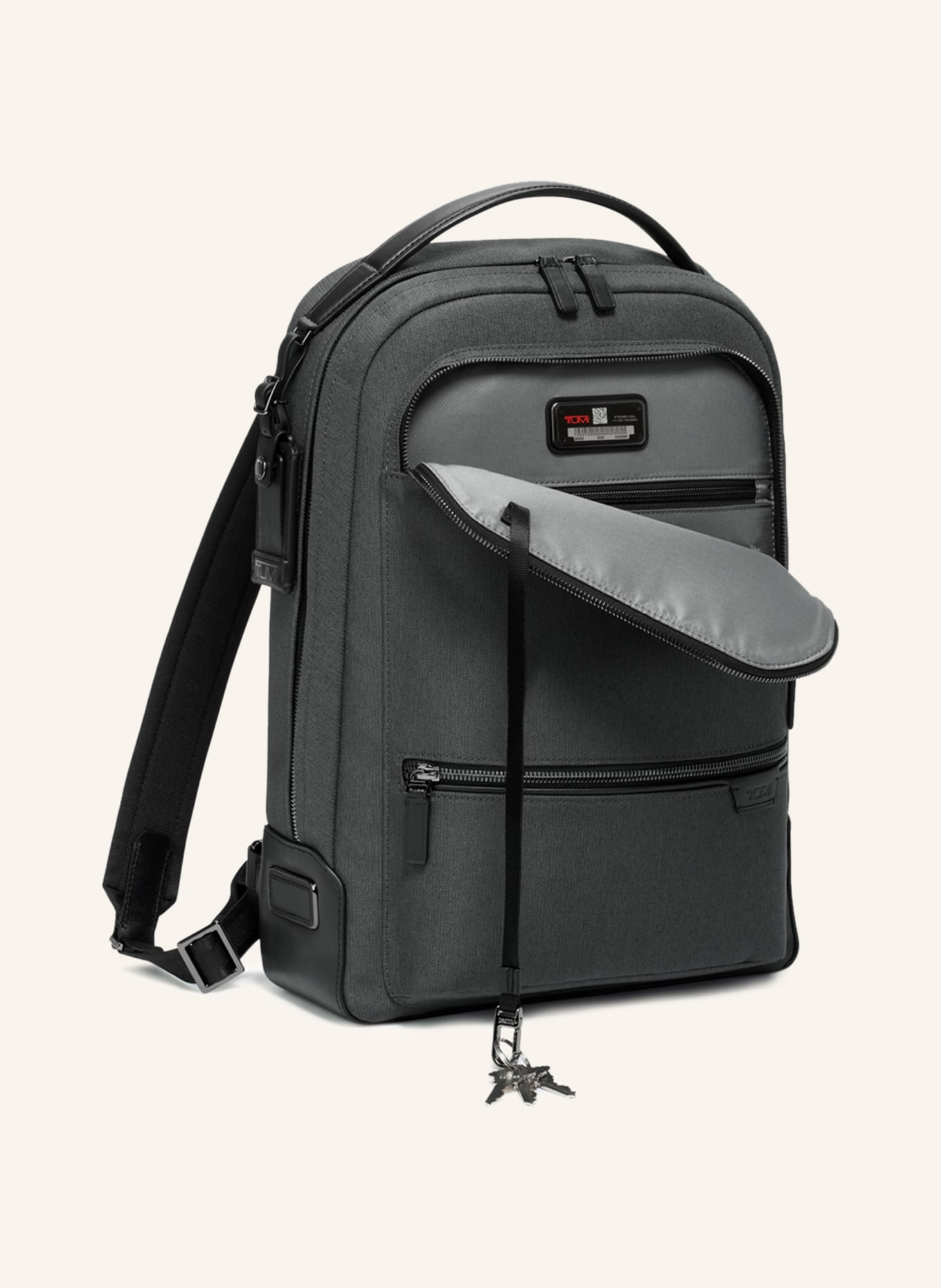 TUMI HARRISON backpack BRADNER with laptop compartment, Color: GRAY (Image 3)