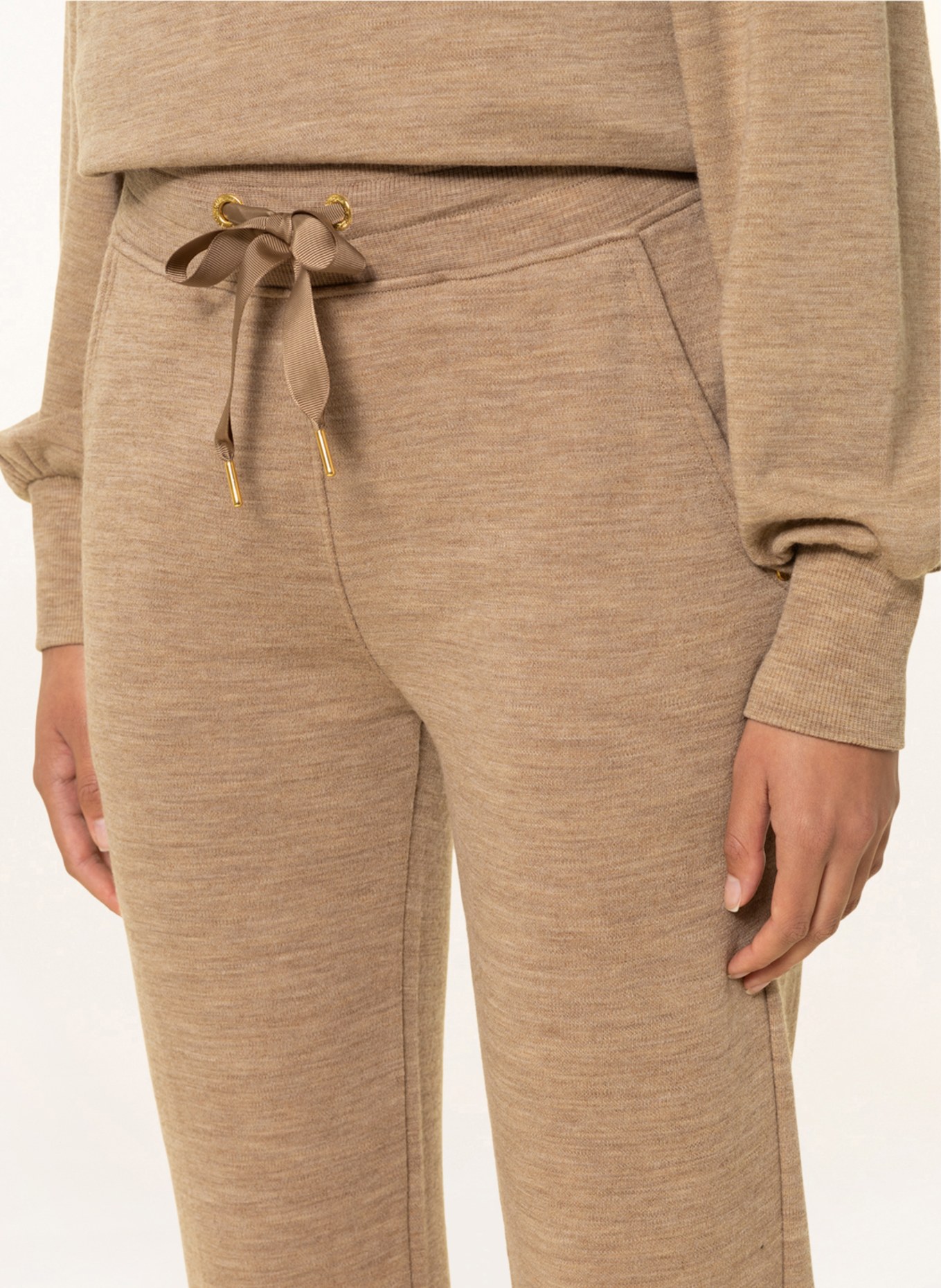 WE NORWEGIANS Knit trousers TIND made of merino wool, Color: CAMEL (Image 5)