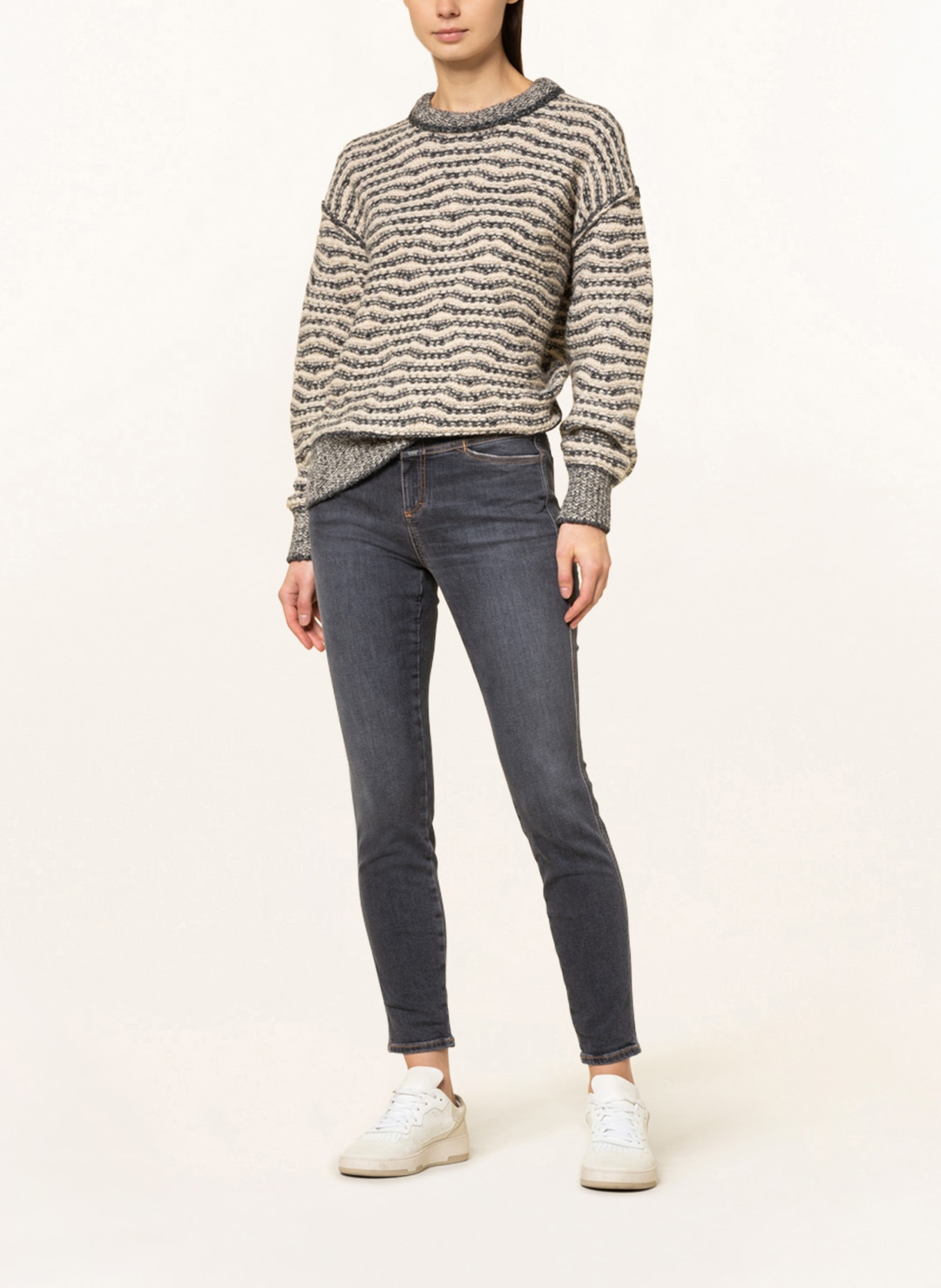 CLOSED Skinny jeans SKINNY PUSHER, Color: DGY DARK GREY (Image 2)