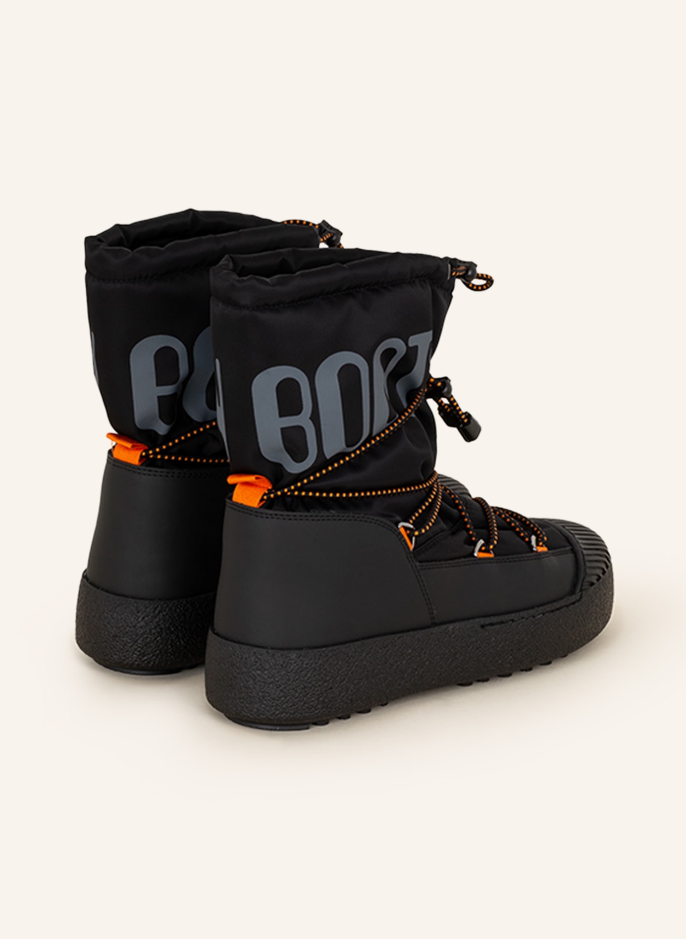Moon Boot MTRACK POLAR - Bottes de neige - black/orange/noir - ZALANDO.CH