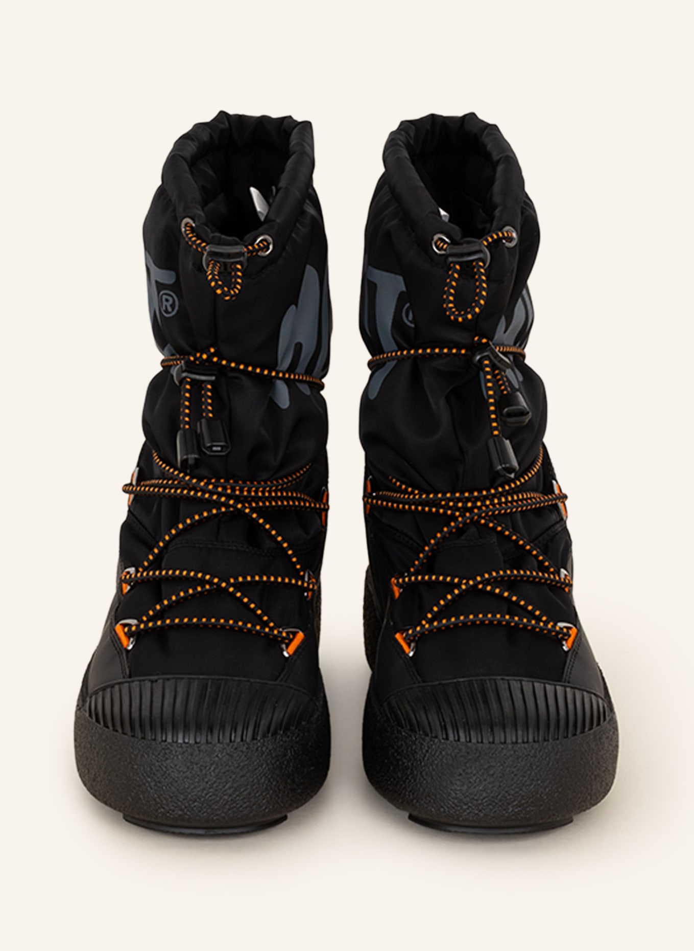 MOON BOOT Moon boots POLAR, Color: BLACK/ ORANGE (Image 3)