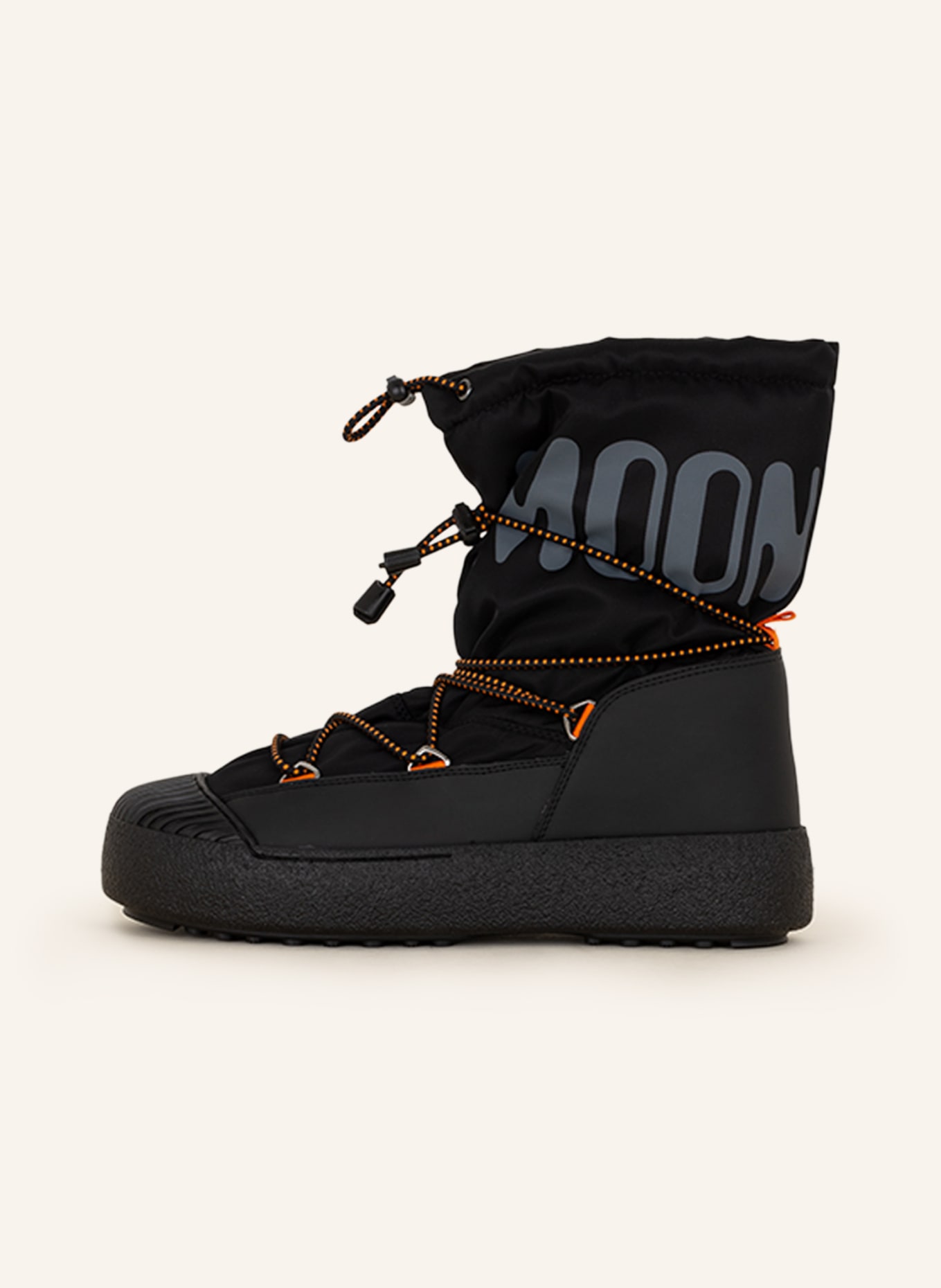MOON BOOT Moon Boots POLAR, Barva: ČERNÁ/ ORANŽOVÁ (Obrázek 4)