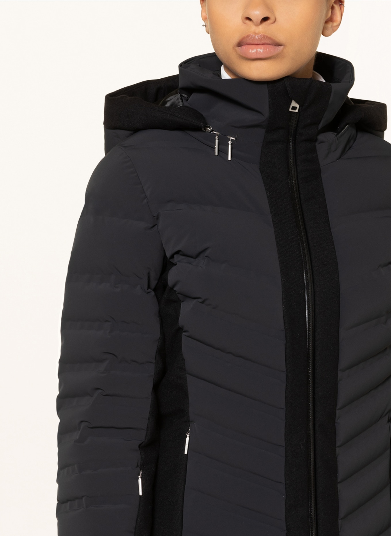 KJUS Hybrid down ski jacket CABOX, Color: BLACK (Image 6)