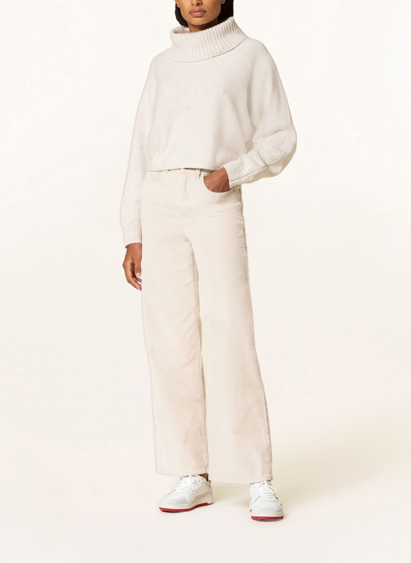 ONLY Corduroy trousers, Color: OATMEAL (Image 2)