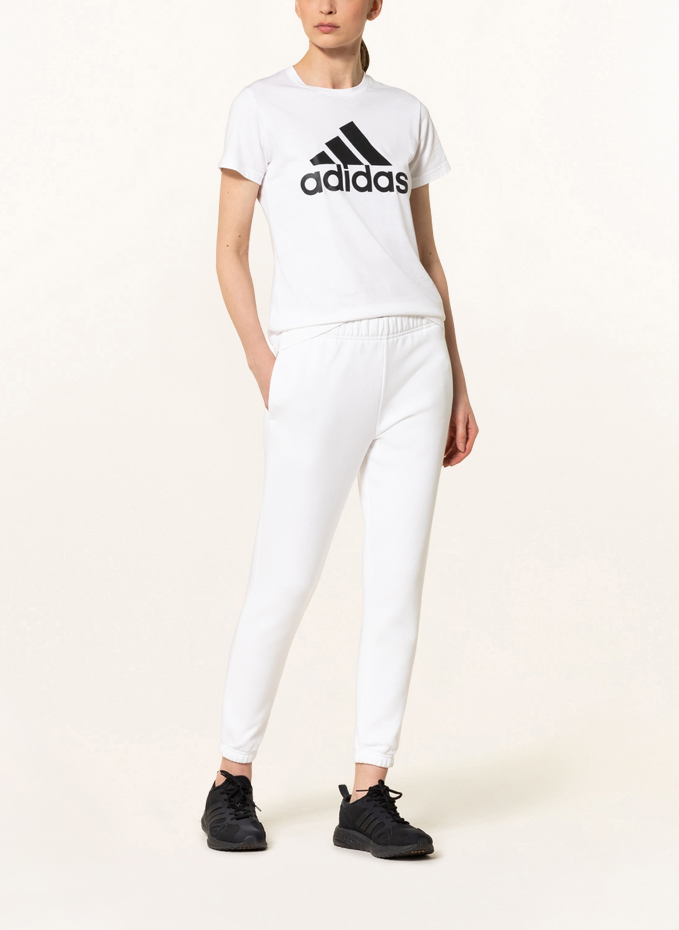 adidas Sweatpants SPORTSWEAR STUDIO LOUNGE, Color: WHITE (Image 2)