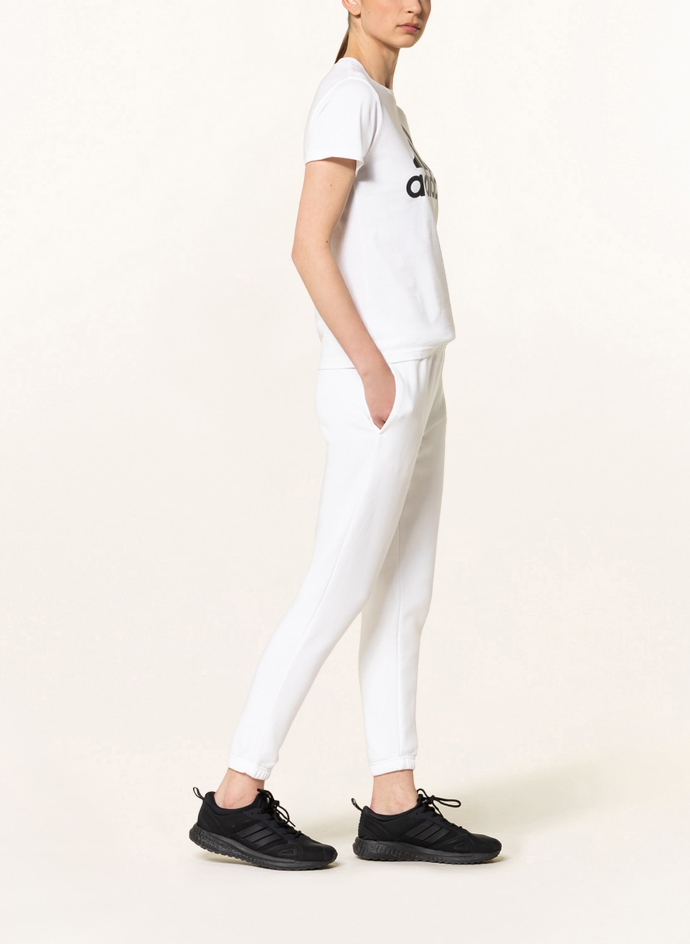 adidas Sweatpants SPORTSWEAR STUDIO LOUNGE, Color: WHITE (Image 4)