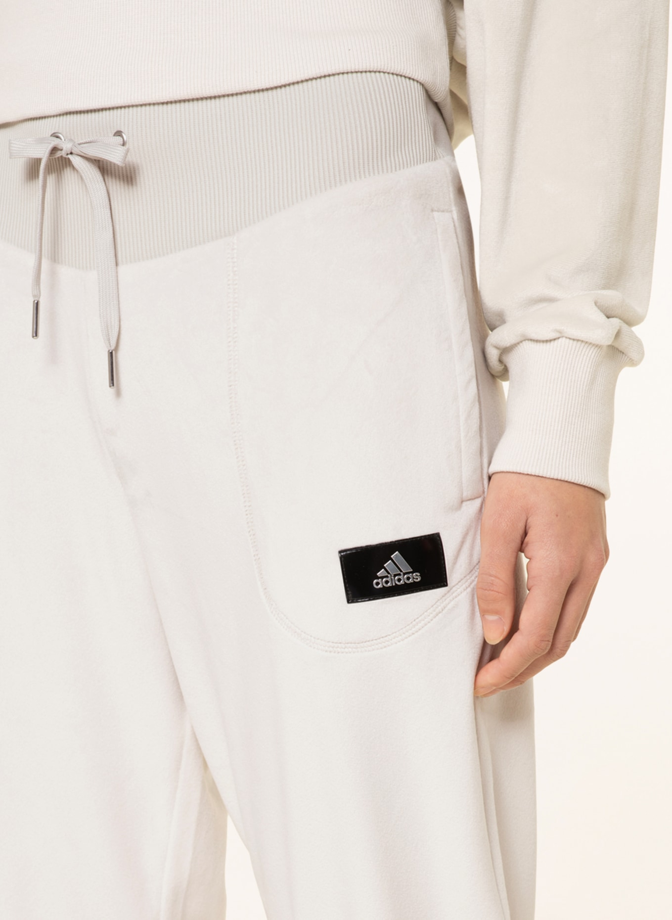 adidas Originals – Beckenbauer – Weiße Jogginghose mit 3 Streifen