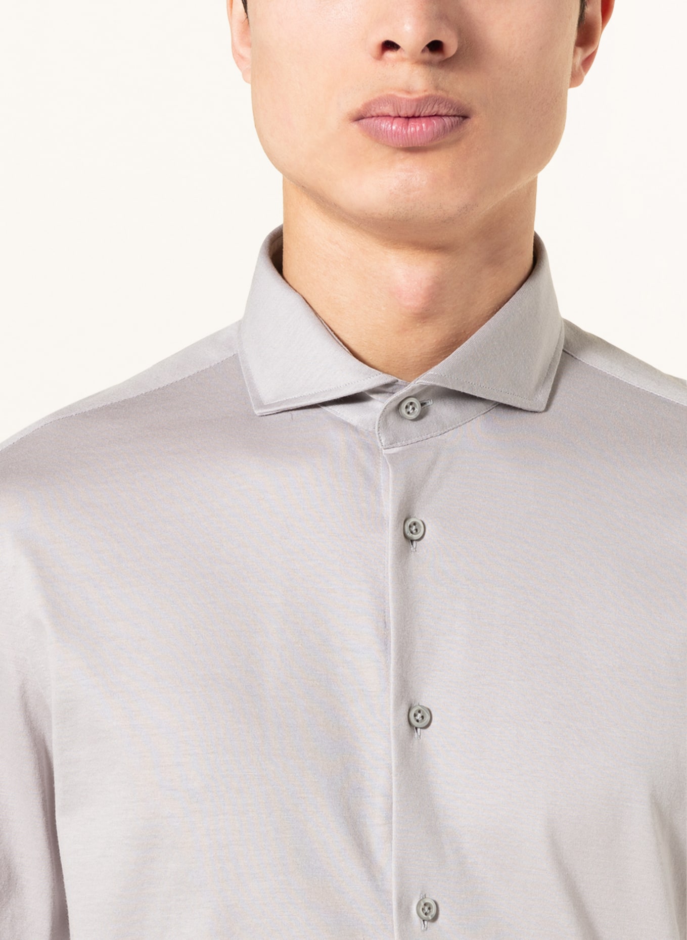 fakts Jersey shirt LUCA slim fit , Color: GRAY (Image 4)