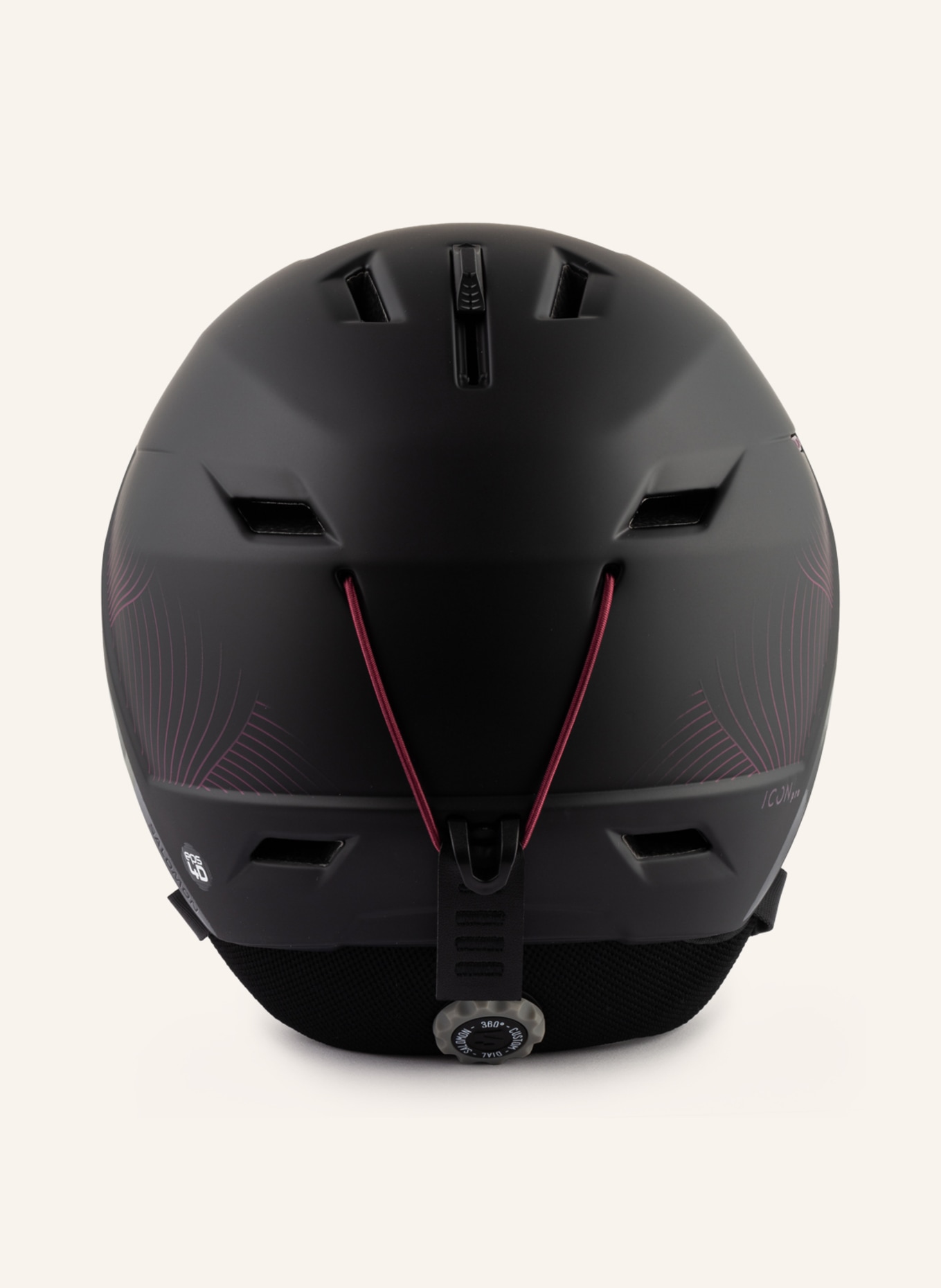 SALOMON Ski helmet ICON LT PRO, Color: BLACK/ PURPLE (Image 2)