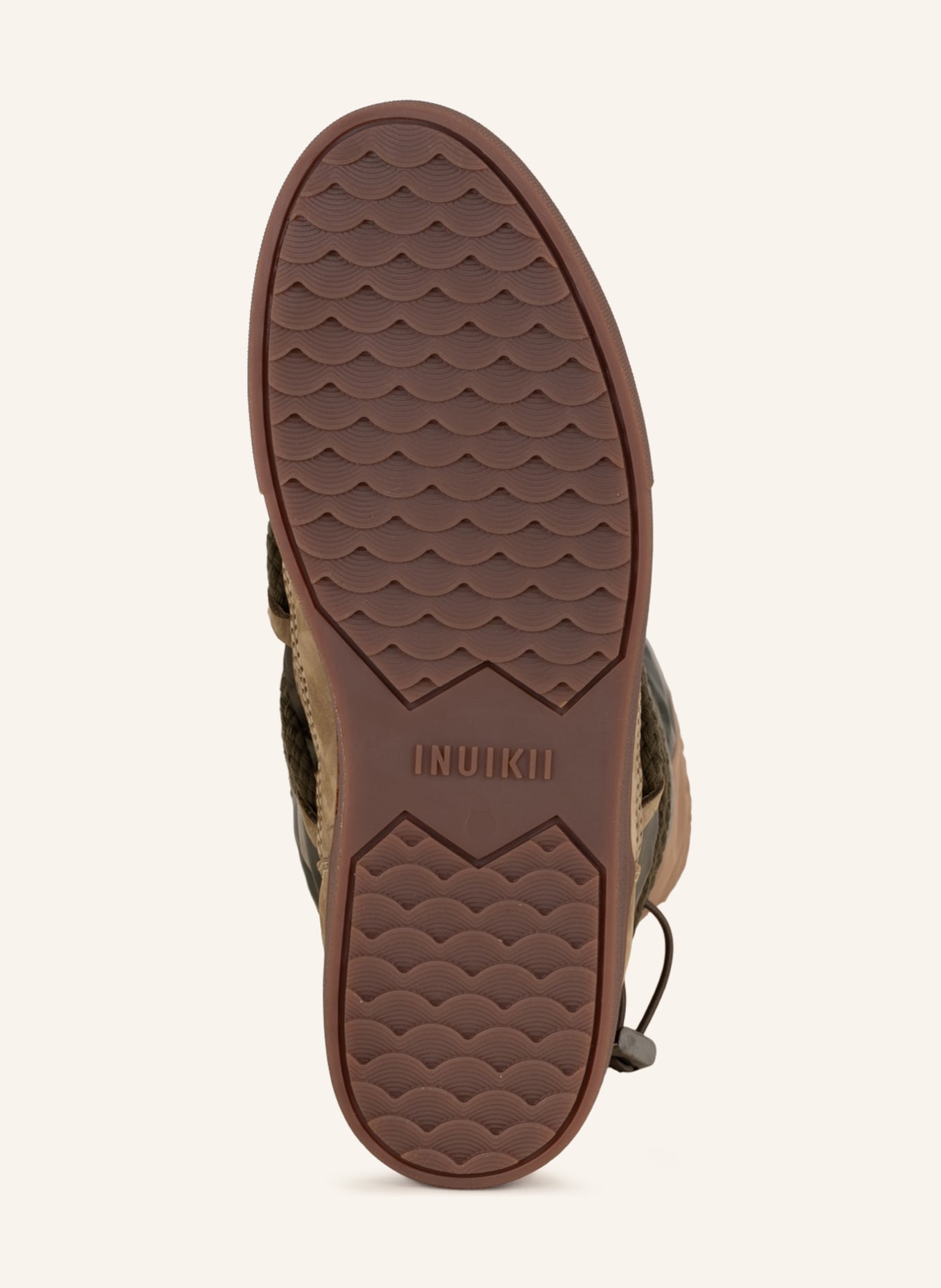 INUIKII Boots PUFFER HIGH, Color: GREEN/ COGNAC (Image 6)