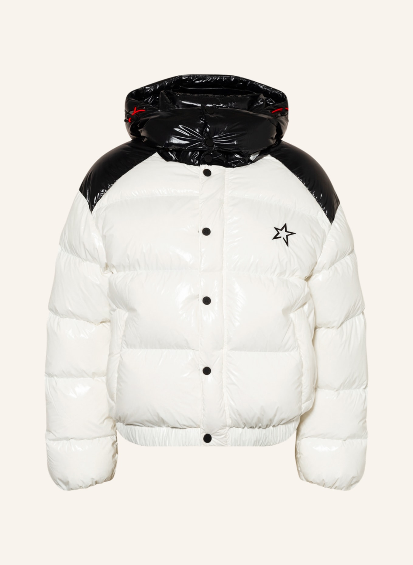 PERFECT MOMENT Down ski jacket MOMENT, Color: ECRU/ BLACK (Image 1)