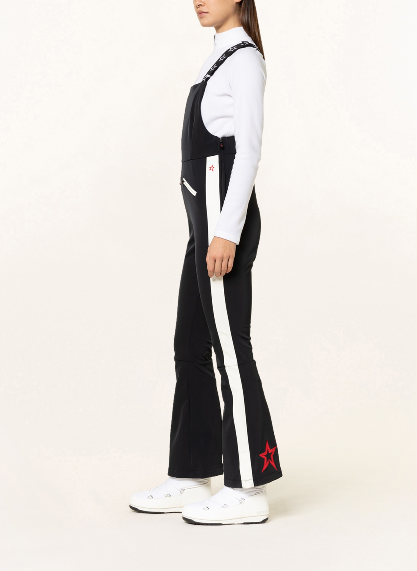 PERFECT MOMENT Softshell ski pants THORA, Color: BLACK/ WHITE (Image 4)
