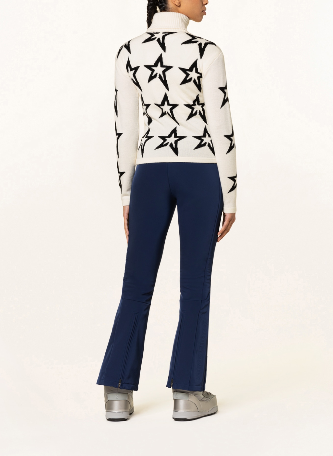 PERFECT MOMENT Turtleneck sweater STAR DUST, Color: WHITE/ BLACK (Image 3)