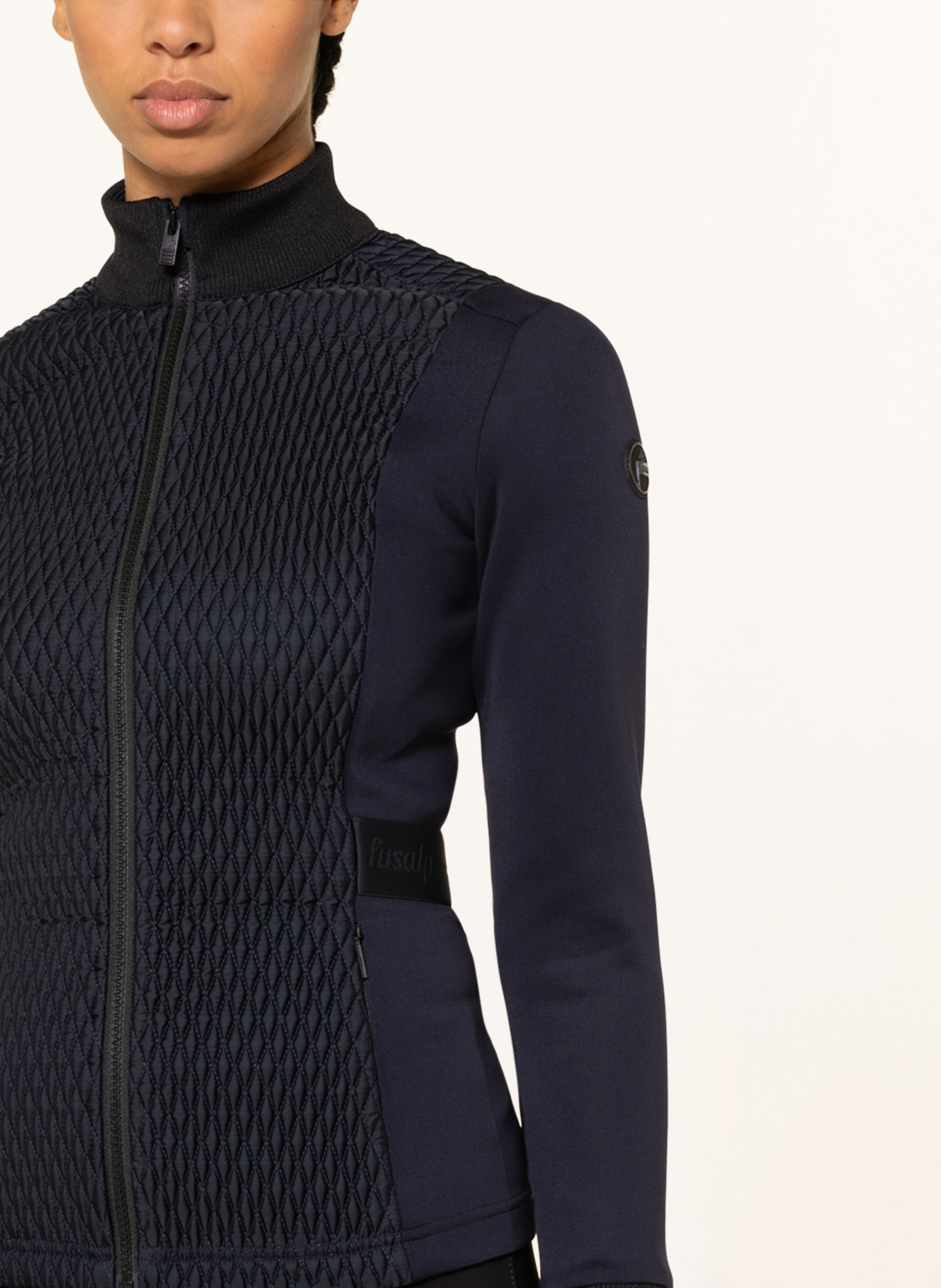 fusalp Hybrydowa kurtka pikowana MERYL: GRANATOWY