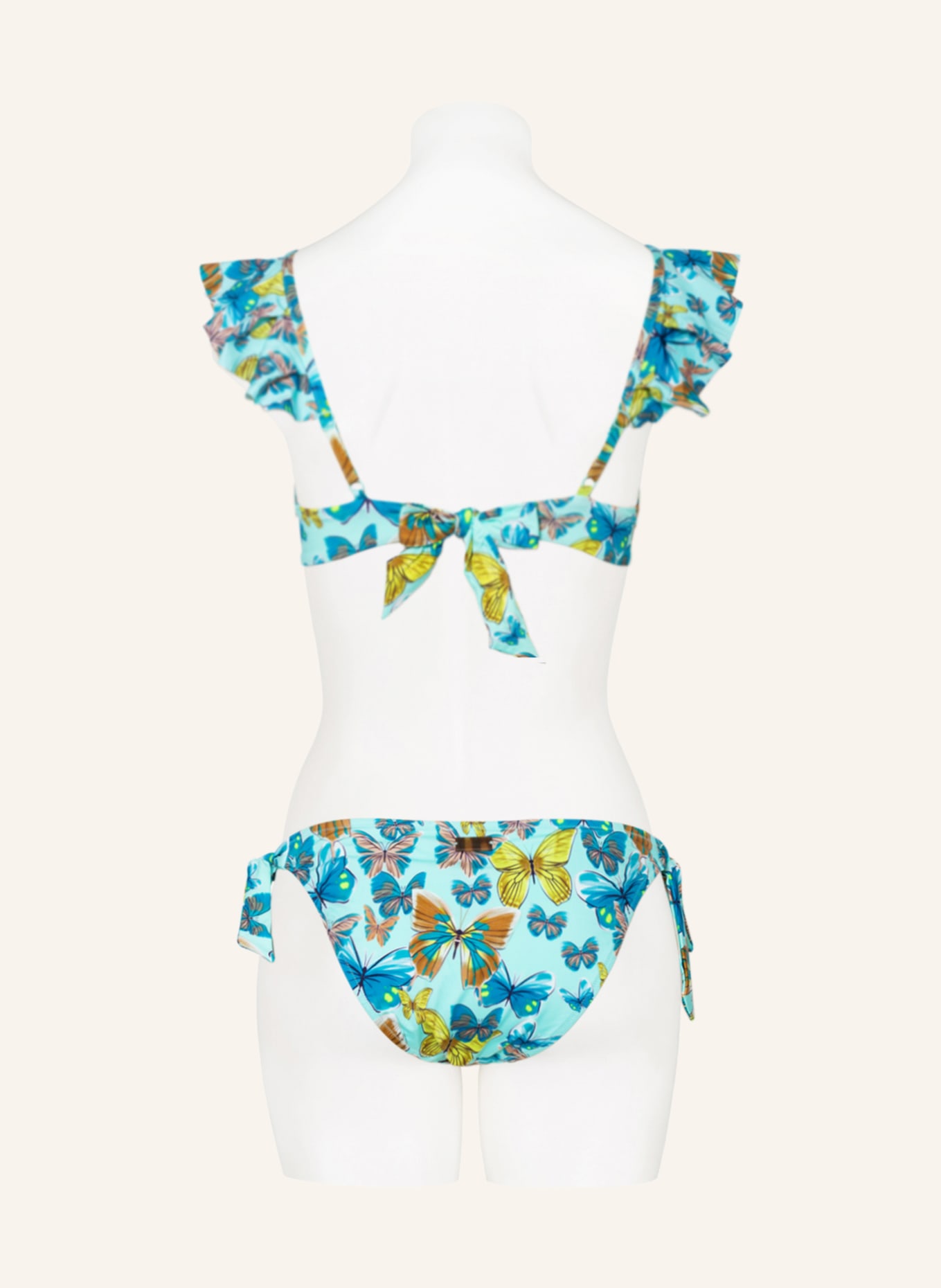 VILEBREQUIN Triangle bikini bottoms FLAMME , Color: TURQUOISE/ BLUE/ YELLOW (Image 3)