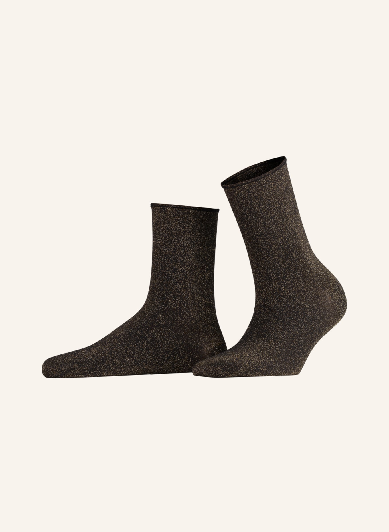 Wolford Fine stocking socks STARDUST with glitter thread , Color: BLACK/ GOLD (Image 1)