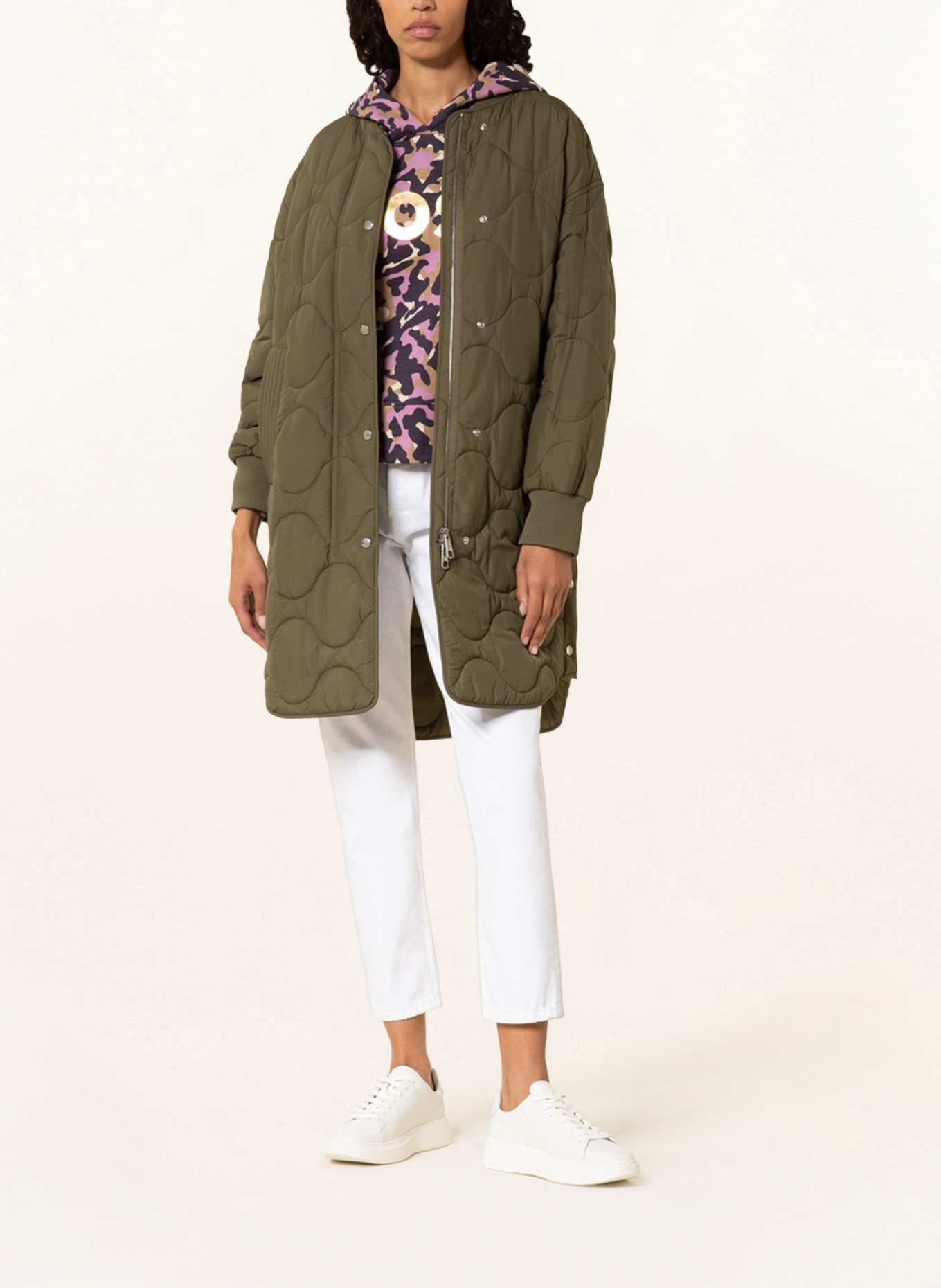 BOSS Quilted coat PALONIO , Color: OLIVE (Image 2)