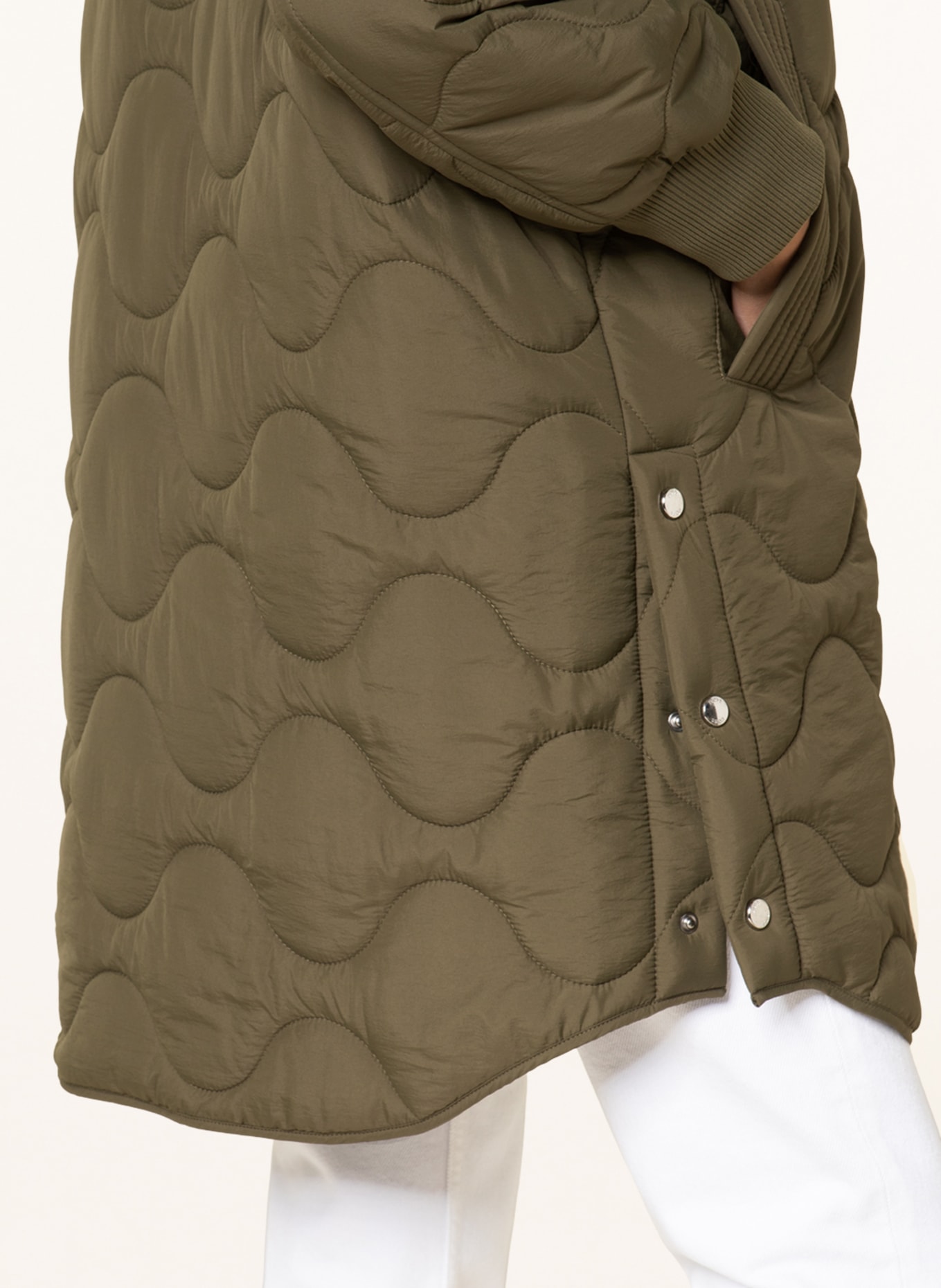 BOSS Quilted coat PALONIO , Color: OLIVE (Image 4)