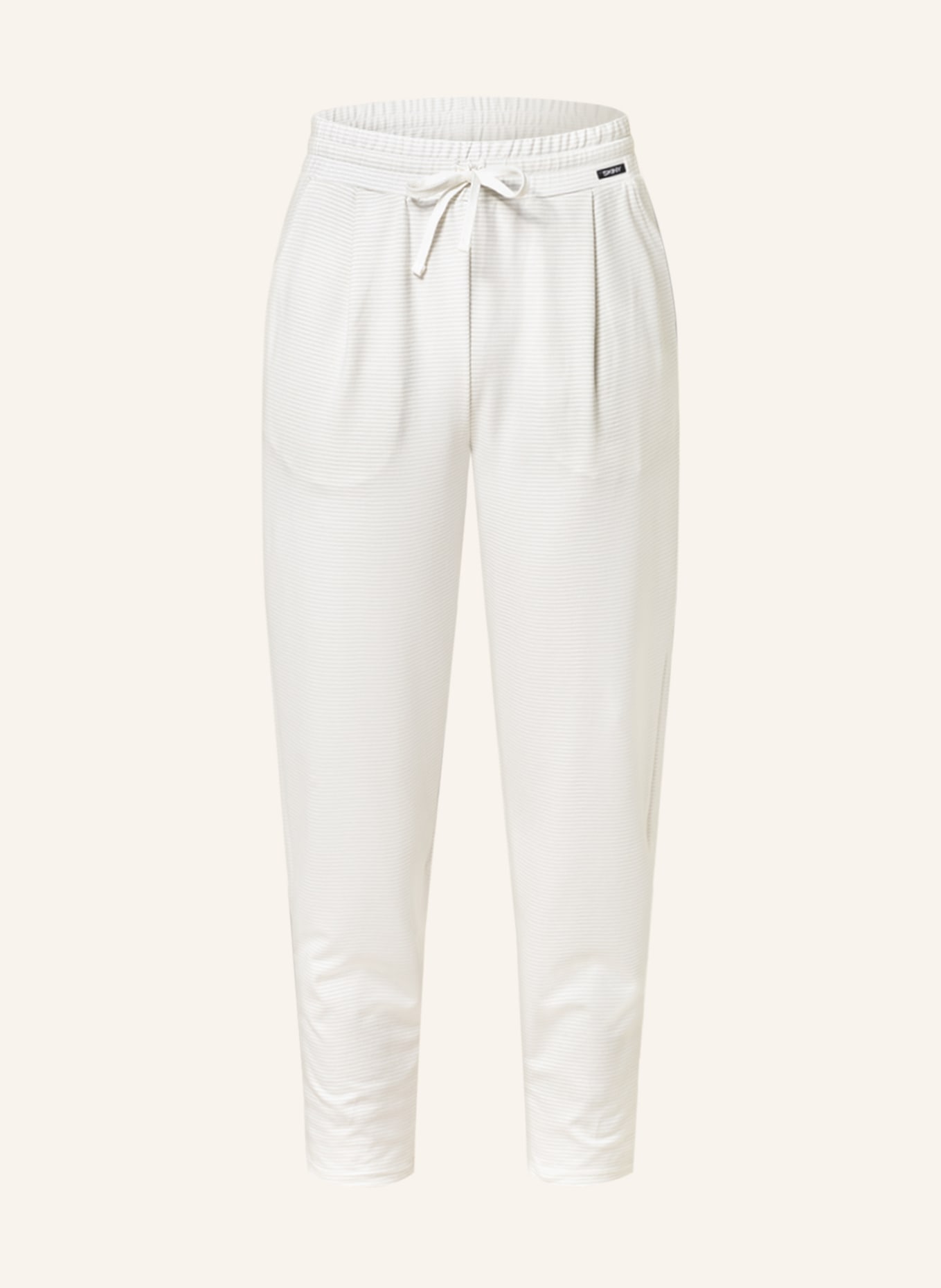 Skiny 7/8 pajama pants NIGHT IN MIX & MATCH , Color: WHITE/ LIGHT GRAY (Image 1)
