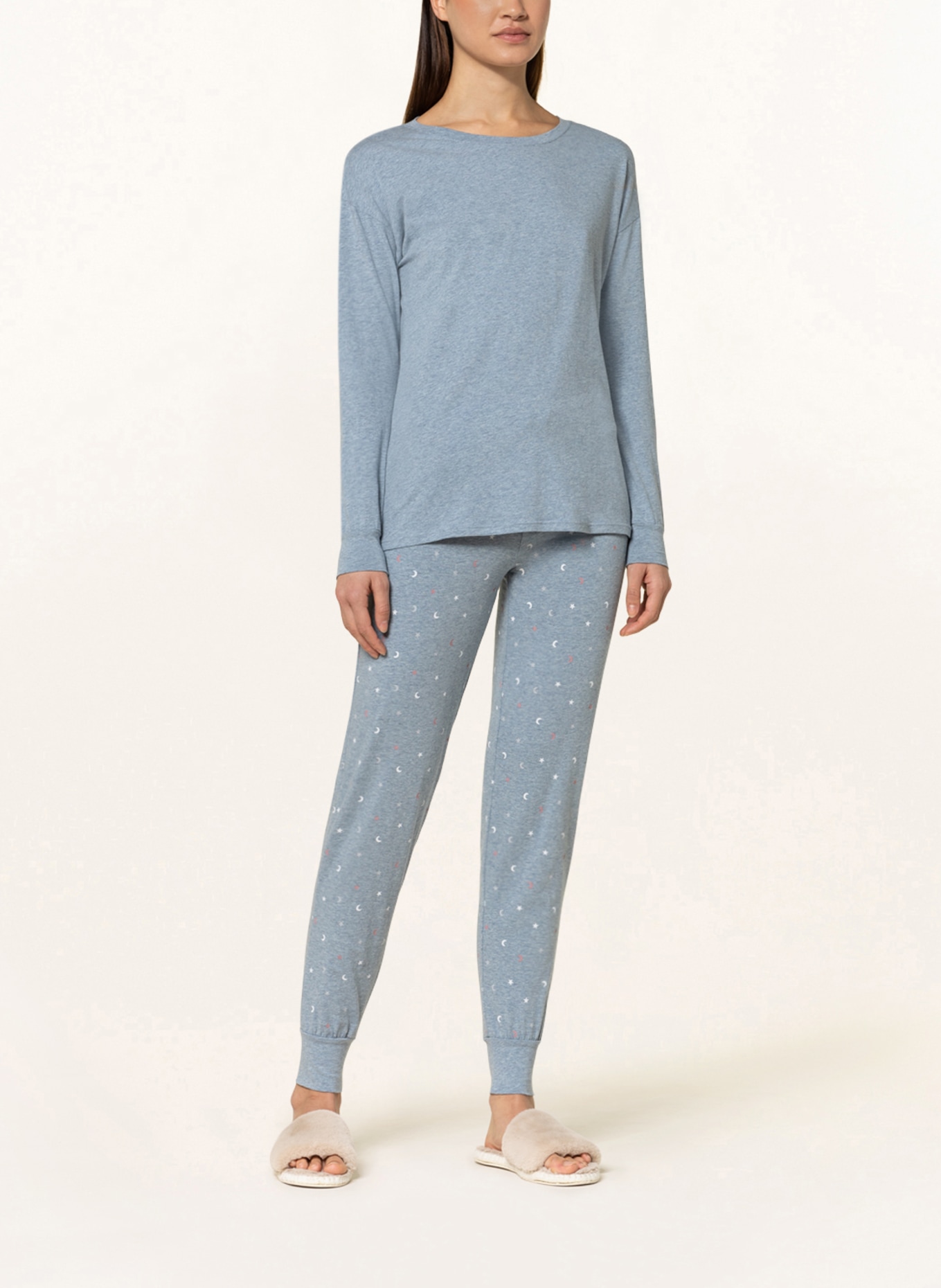 Skiny Schlafshirt EVERY NIGHT IN MIX & MATCH: BLAUGRAU