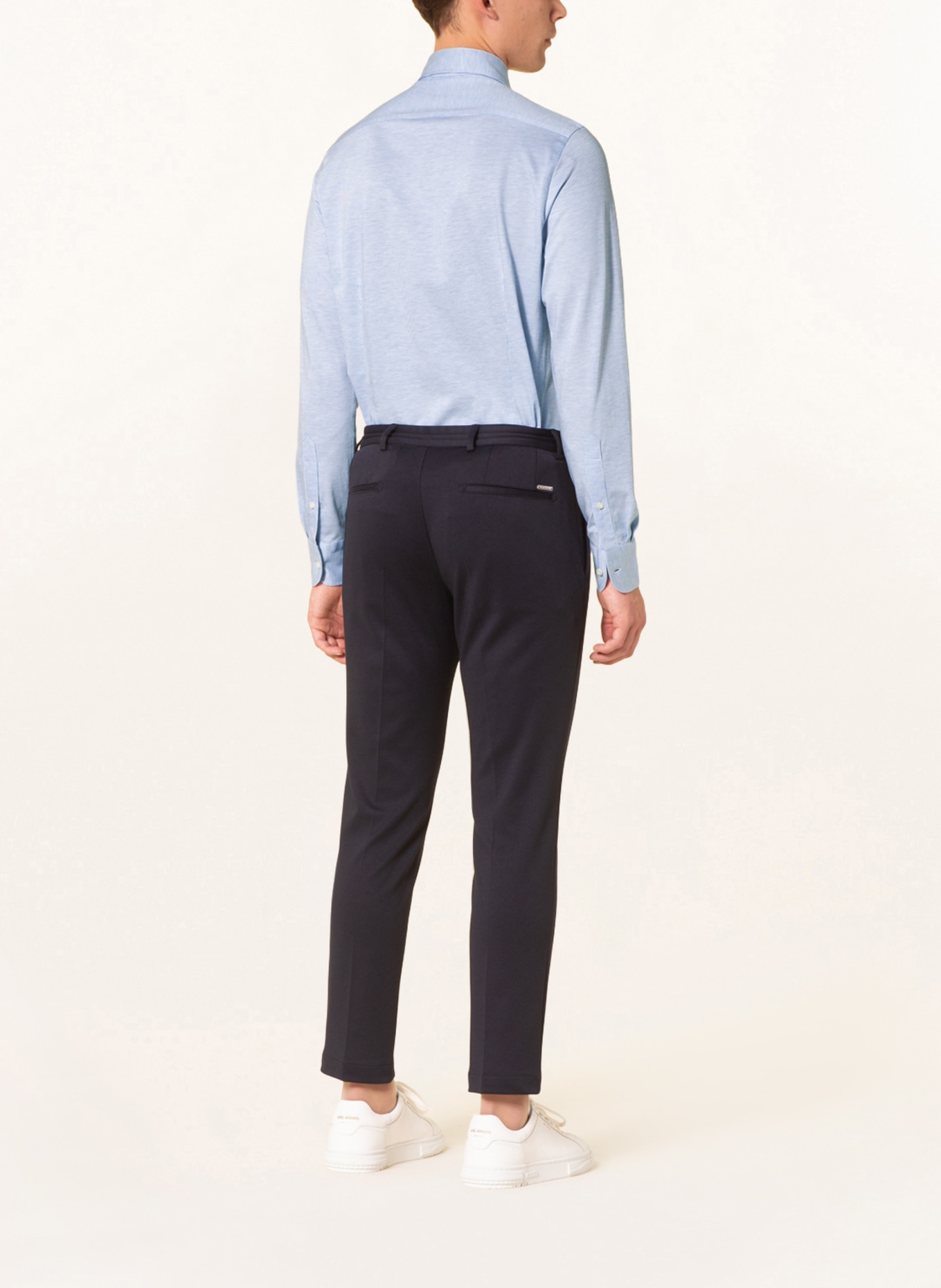 PAUL Jersey shirt slim fit , Color: WHITE/ LIGHT BLUE (Image 3)