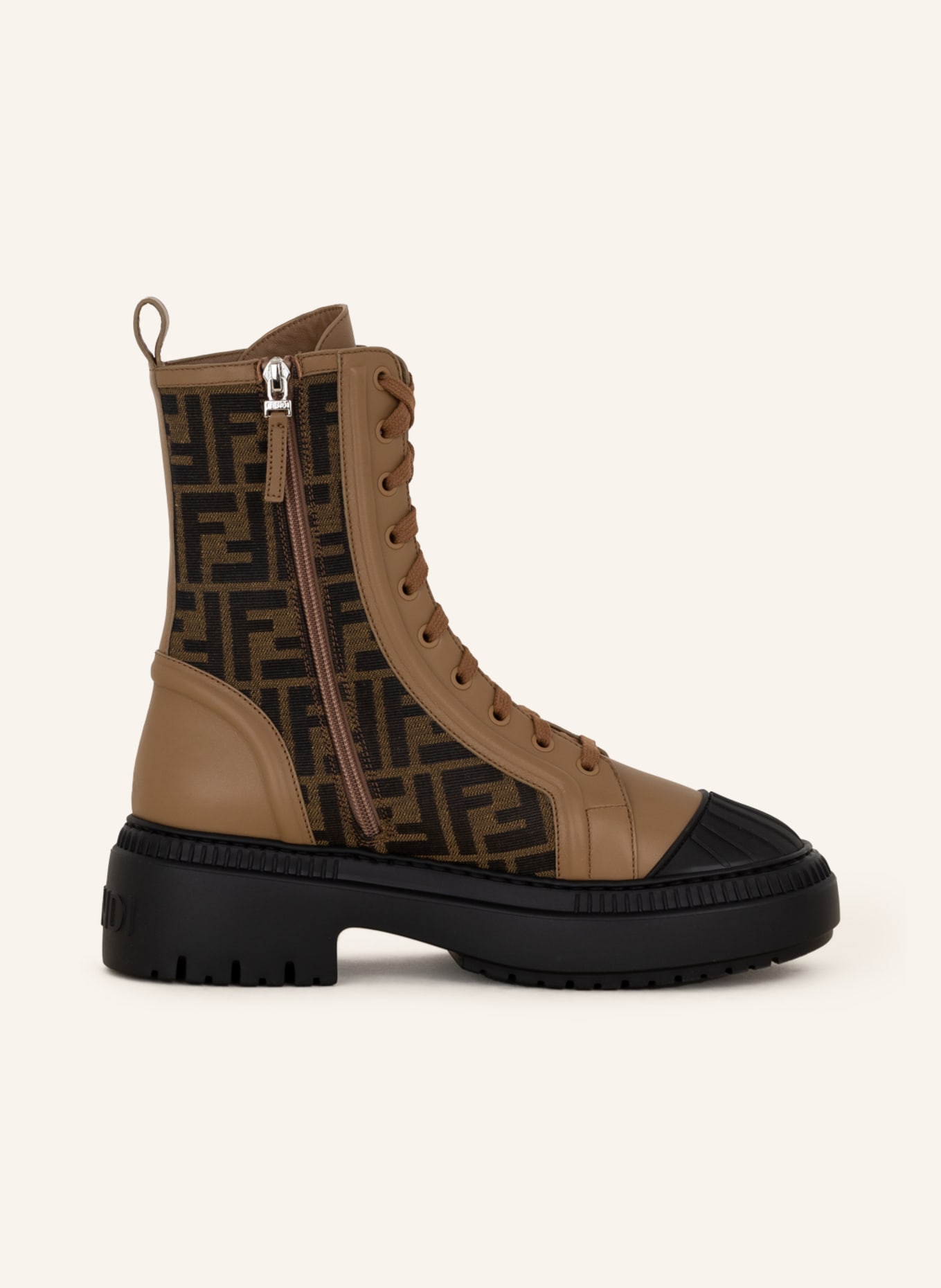 FENDI Plateau-Boots , Farbe: BEIGE/ SCHWARZ (Bild 5)