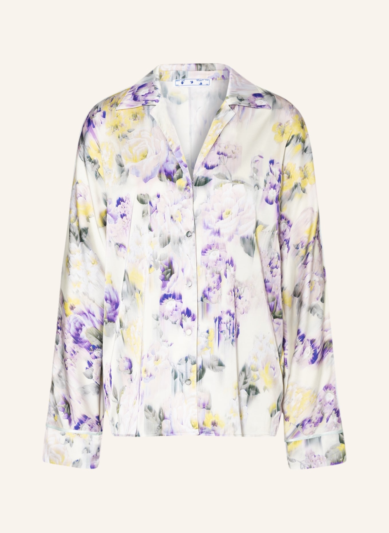 Off-White Shirt blouse, Color: PURPLE/ YELLOW (Image 1)