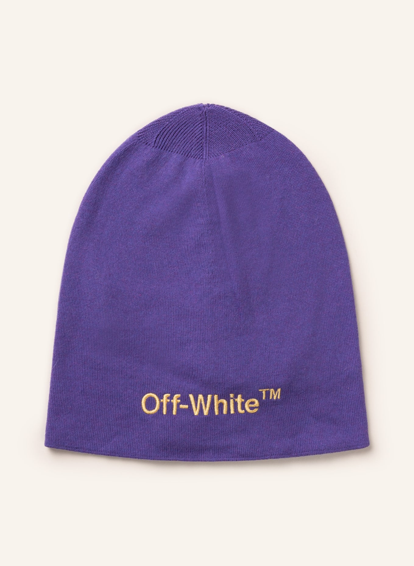 Off-White Beanie, Color: PURPLE/ GOLD (Image 1)