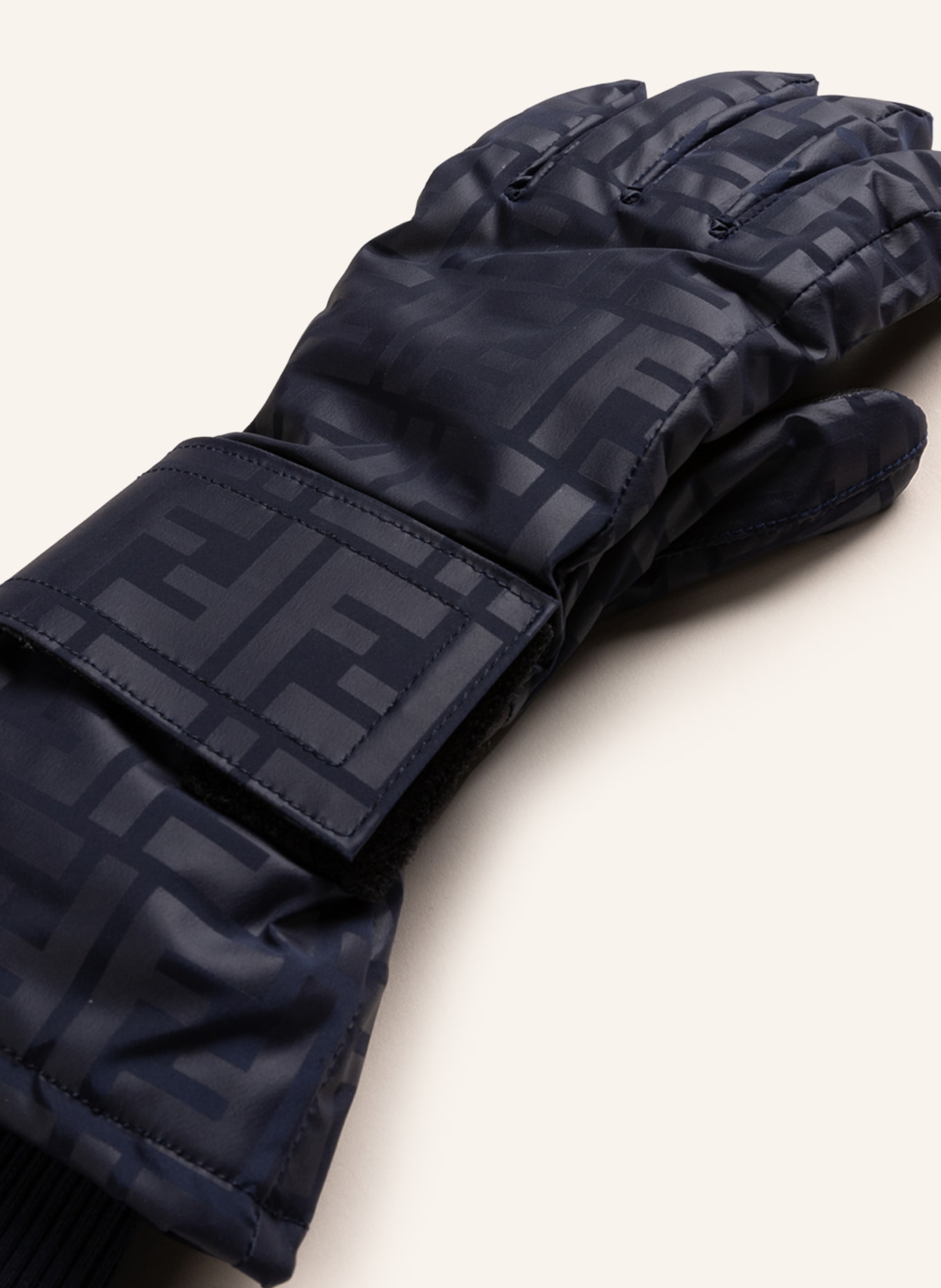 FENDI Ski gloves with touchscreen function, Color: DARK BLUE (Image 2)