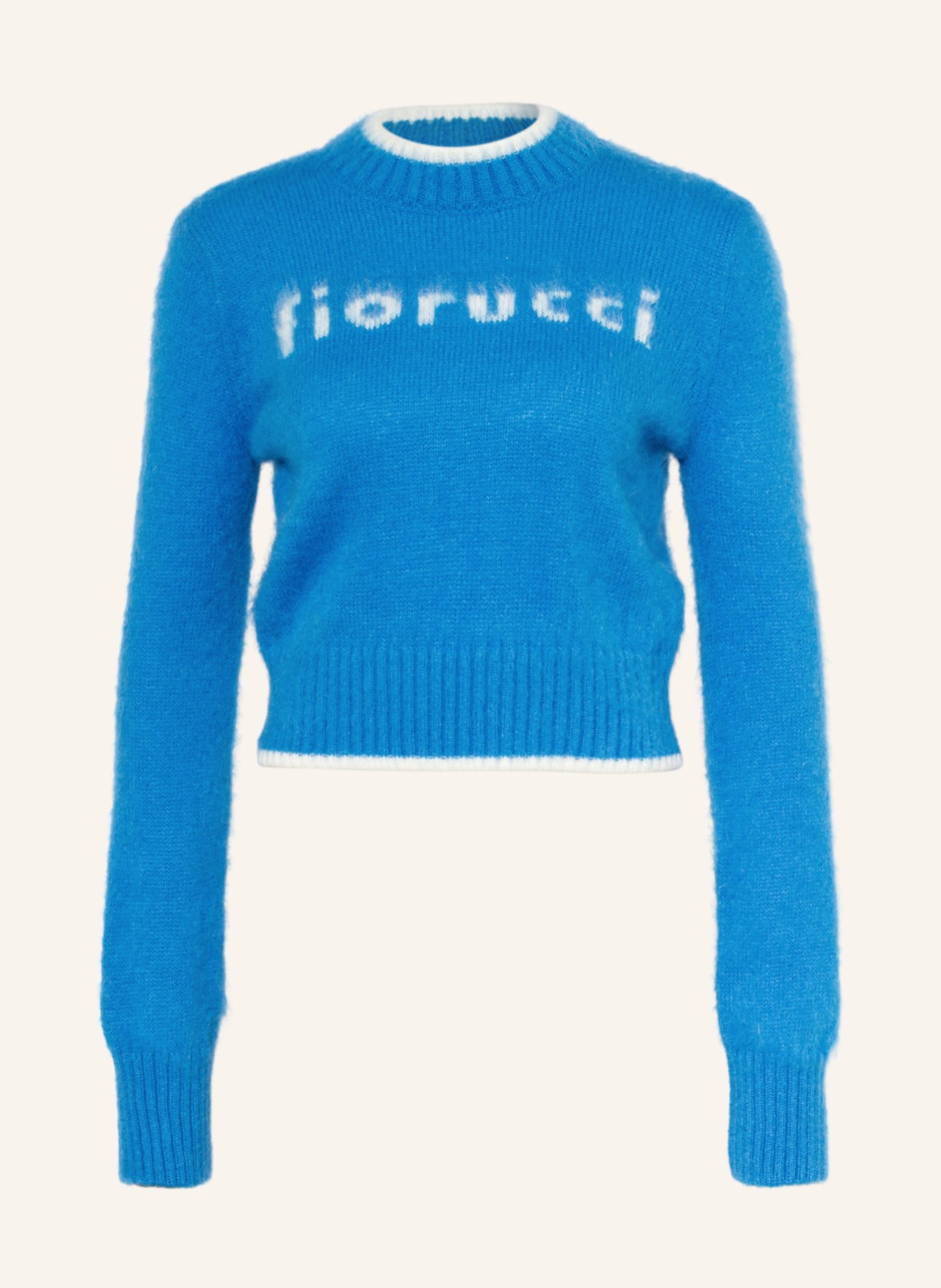 FIORUCCI Sweater with mohair , Color: BLUE/ WHITE (Image 1)