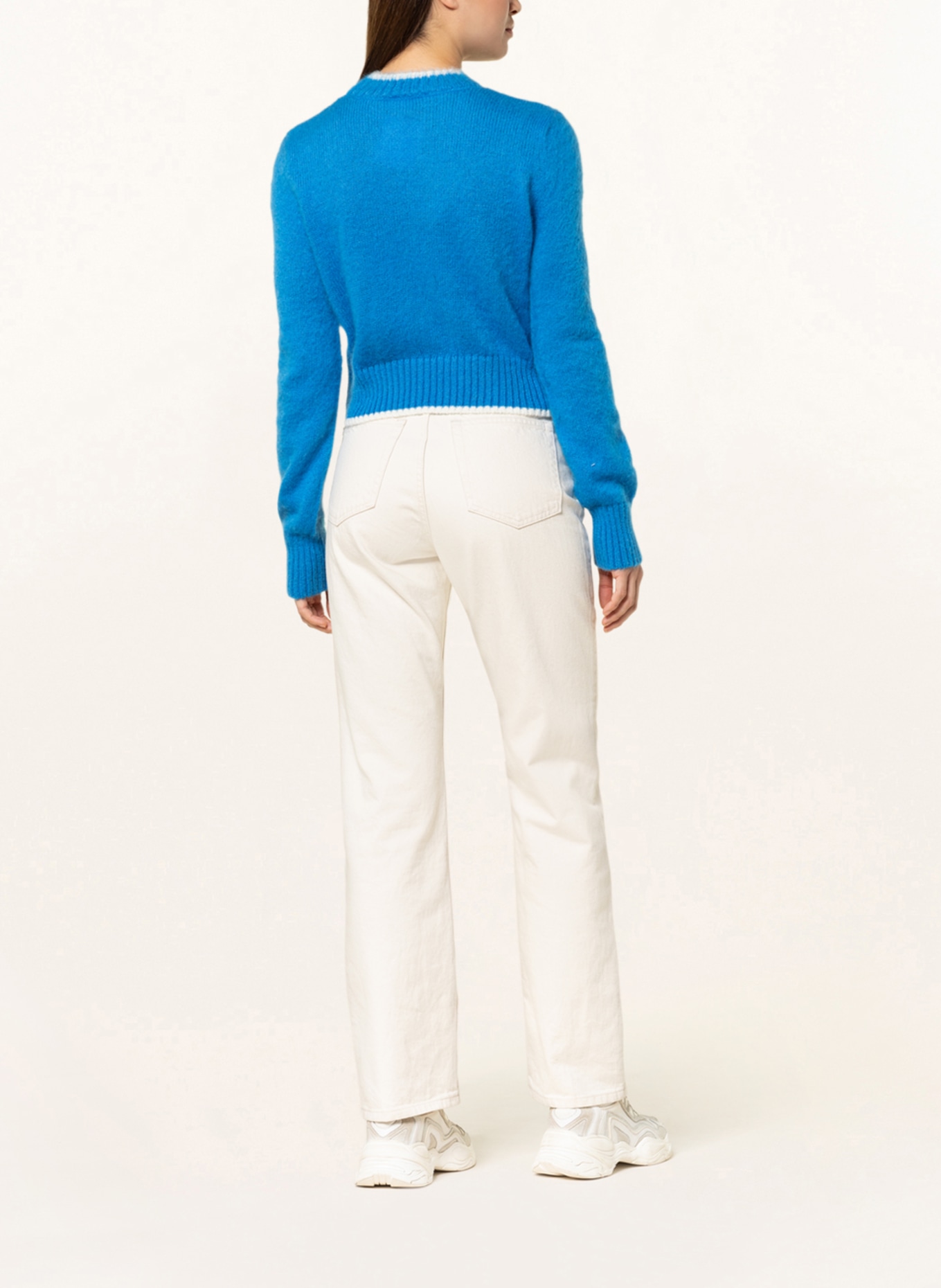 FIORUCCI Pullover mit Mohair, Farbe: BLAU/ WEISS (Bild 3)